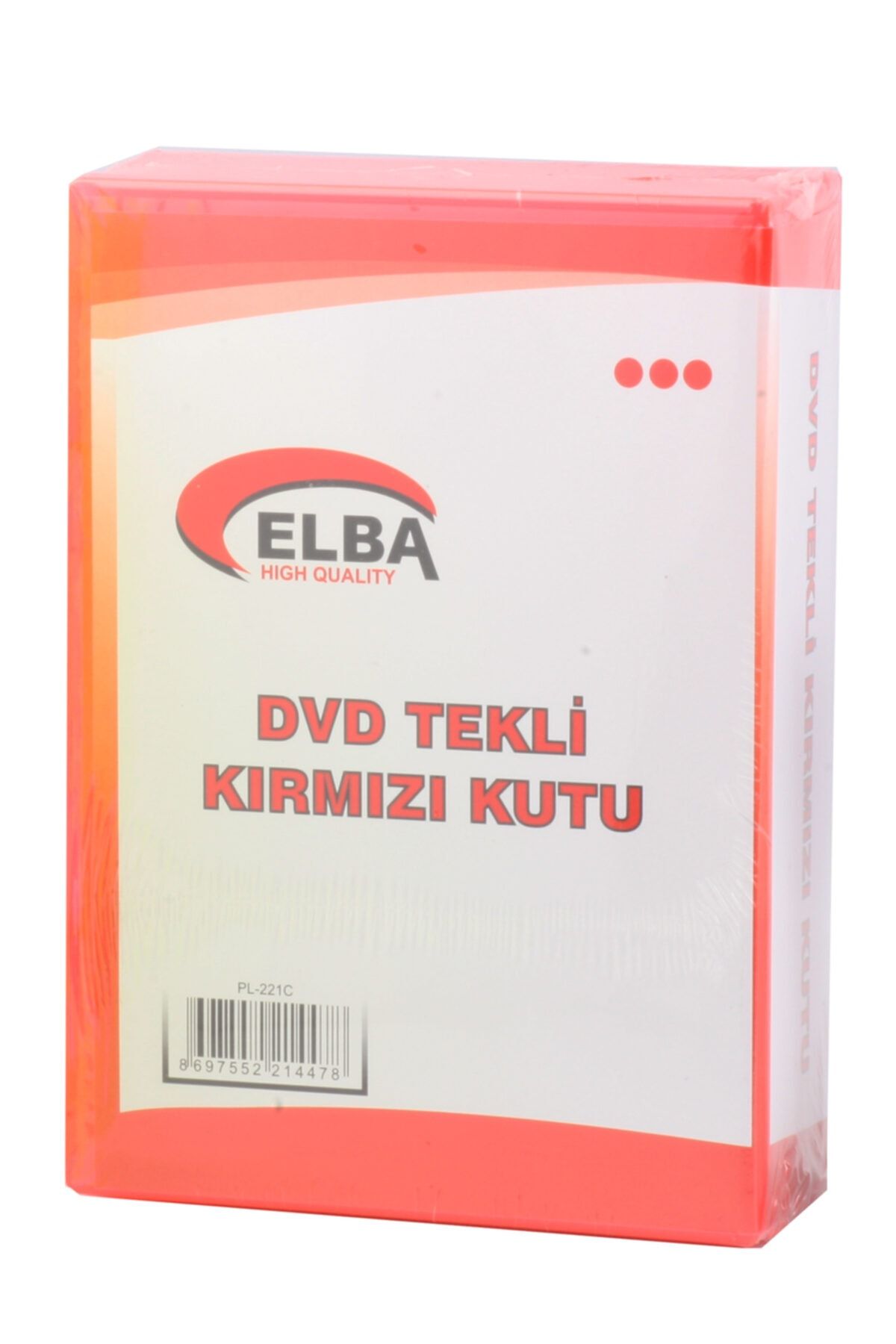 ELBA Pl-221c Tekli Kırmızı Renkli Standart Dvd Kutusu