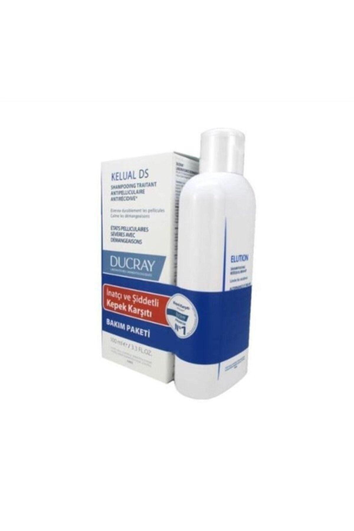 Ducray Kelual Ds Şampuan 100 ml & Elution Şampuan 200 ml Kofre ( Yeni Formül ) 3282779295215