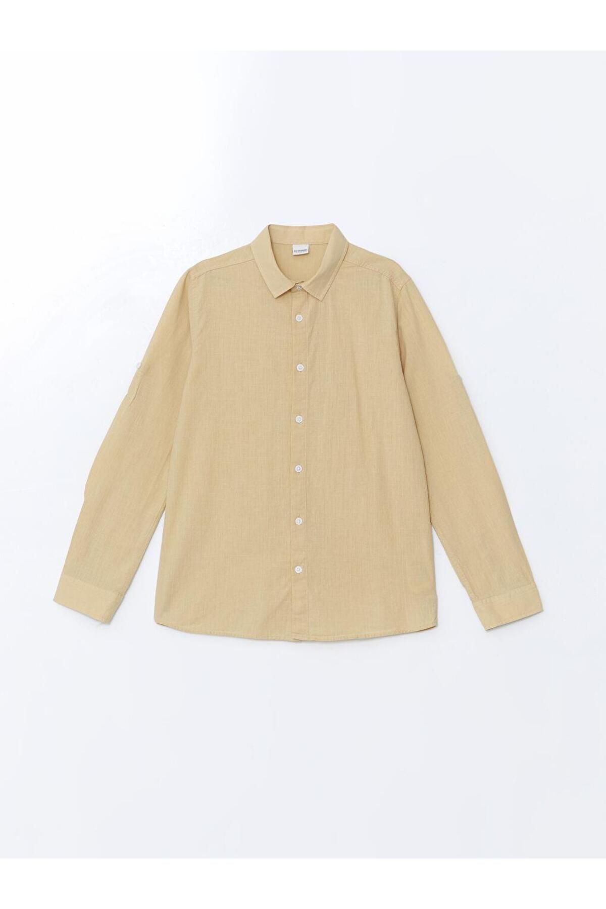 LC Waikiki LCW Kids Basic Uzun Kollu Erkek Çocuk Gömlek