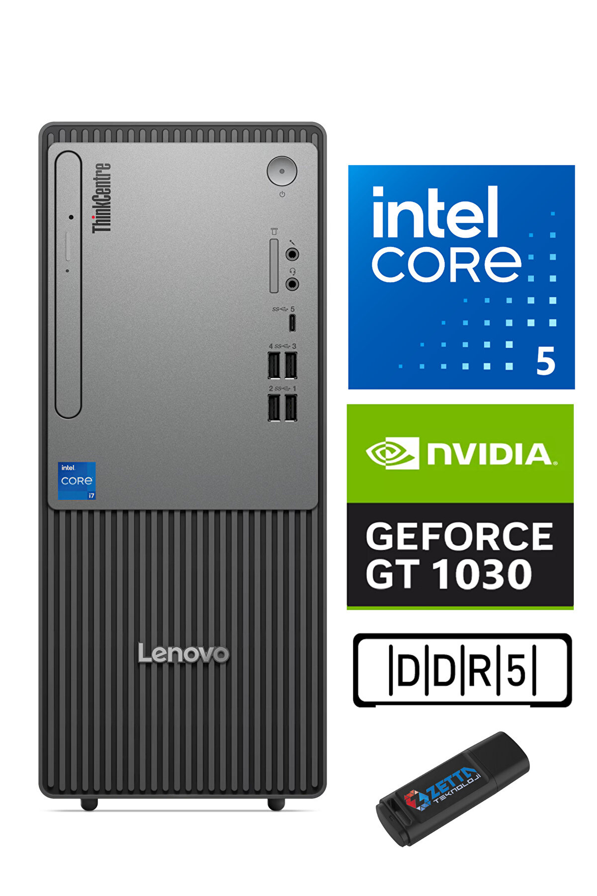 Neo 50T Gen 5 I5 13400 16GB Ddr5 2tb SSD 4GB/GT1030 WİN11PRO NEO12UB000ETRGW0980ZETTAUSBBELLEK
