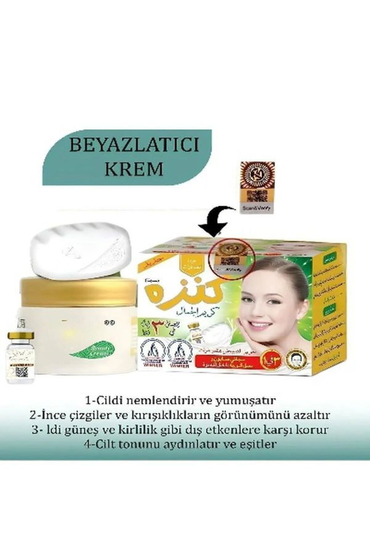 HaLVeY Beyazlatıcı Krem Sabun Ve Serum Seti 3'lü Set