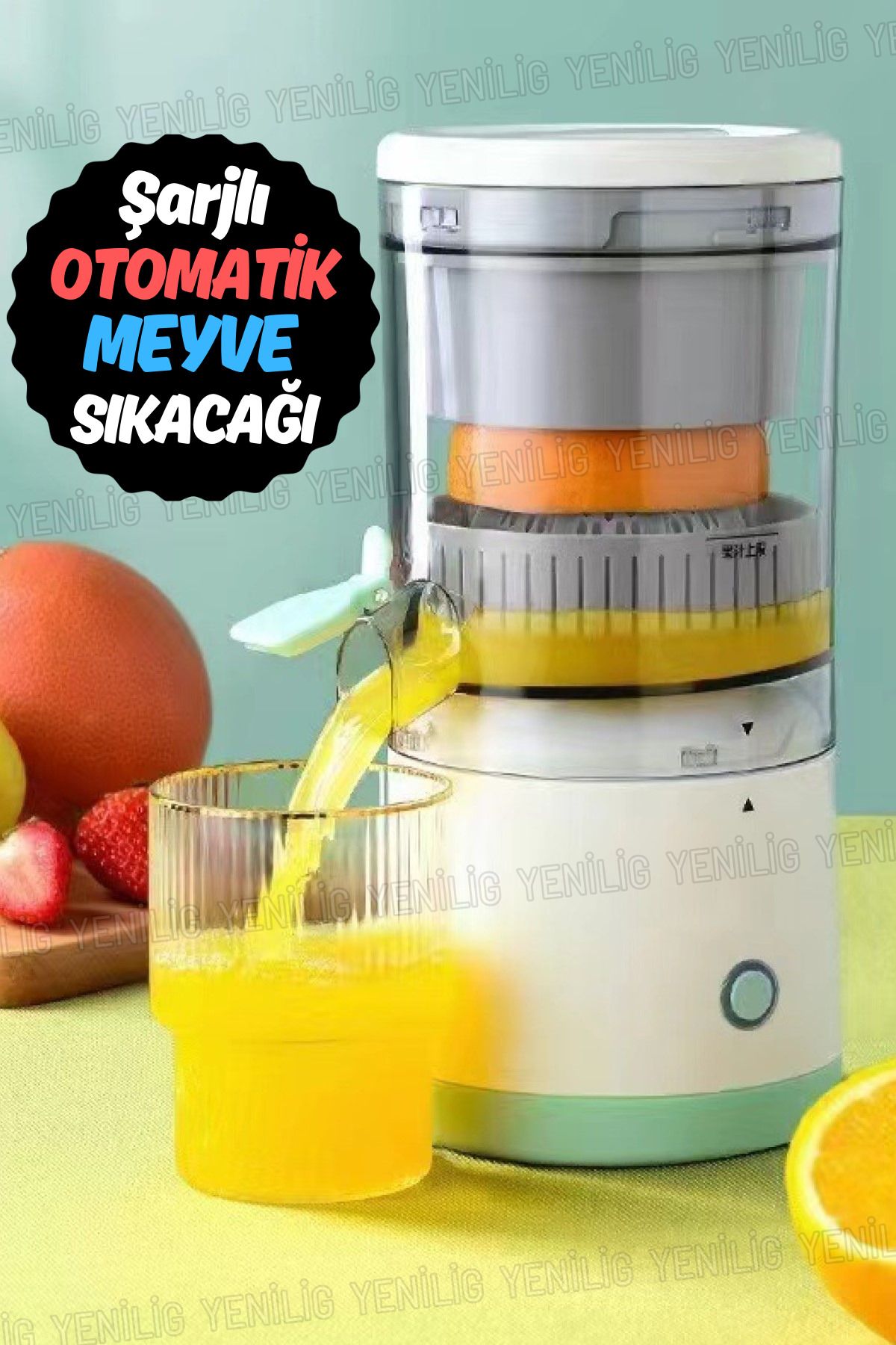 Zogira Ultra Hızlı Şarj & 8 Saat Pil Ömrü Kablosuz Portatif Sebze Meyve Sıkacağı Seyahatlerin Vazgeçilmezi