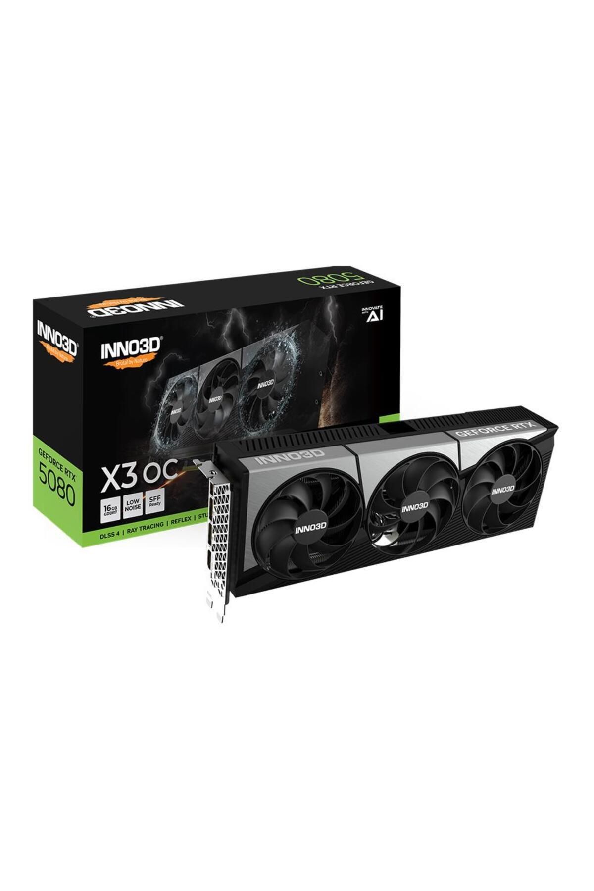 INNO3D Nvidia GeForce RTX5080 x3 OC 16GB 256Bit GDDR7 Ekran Kartı N50803-16D7X-17603930