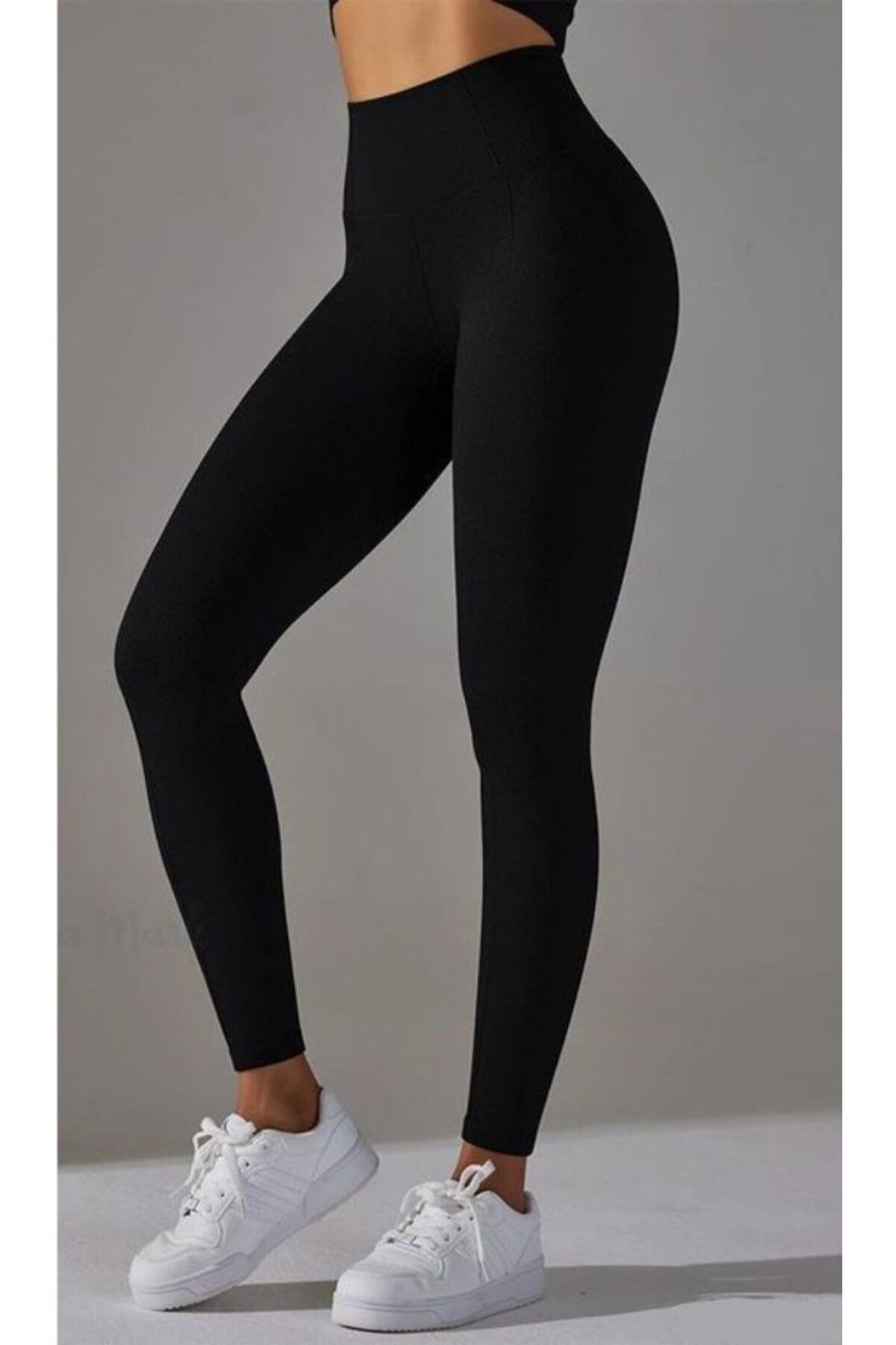 bysevensail Bss Kadın Siyah Yüksek Bel Toparlayıcı Tayt Yüksek Kalite Spor Ve Günlük Kullanım Tayt Yoga Tayt