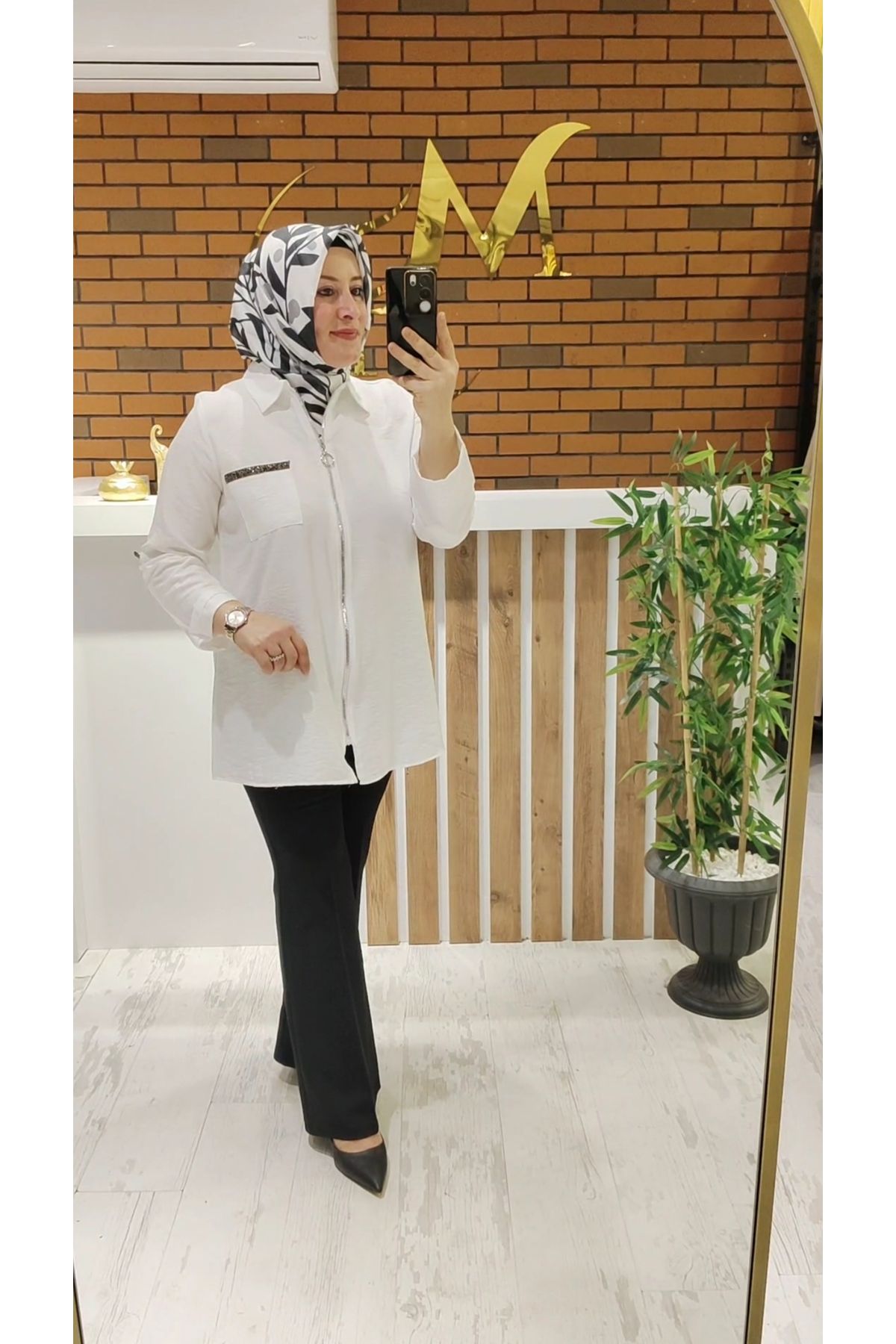 Meryemce Butik GİY ÇIK TİRİL TİRİL İTHAL KETEN CEKET (rahat kalıp)