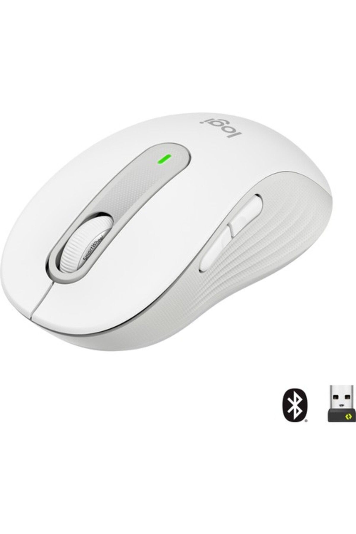 logitech Signature M650 Küçük ve Orta Boy Sağ El Için Sessiz Kablosuz Mouse - Beyaz