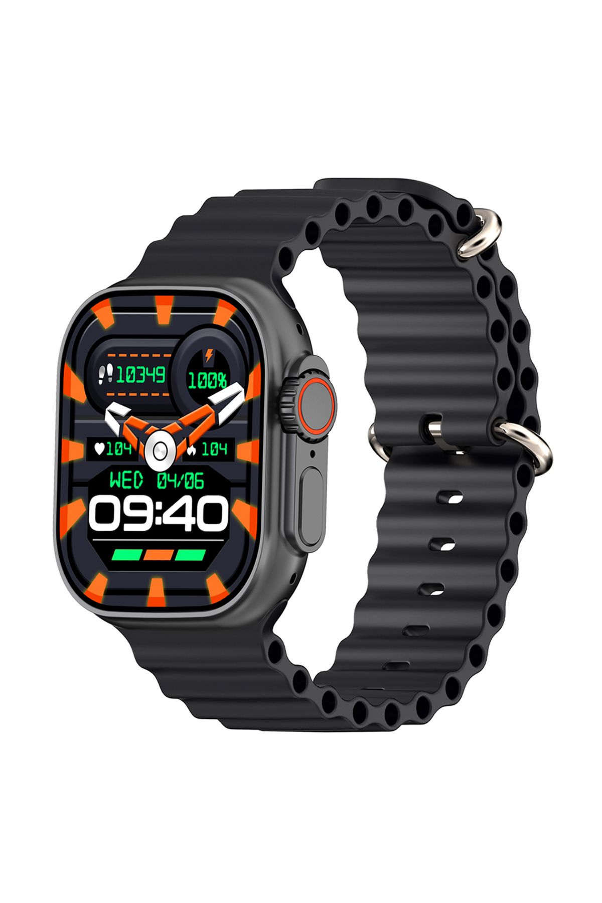 Hytech W69 Watch Ios Ve Androıd Uyumlu Mactıve 2.05 Inch Geniş Ekranlı Siyah Akıllı Saat