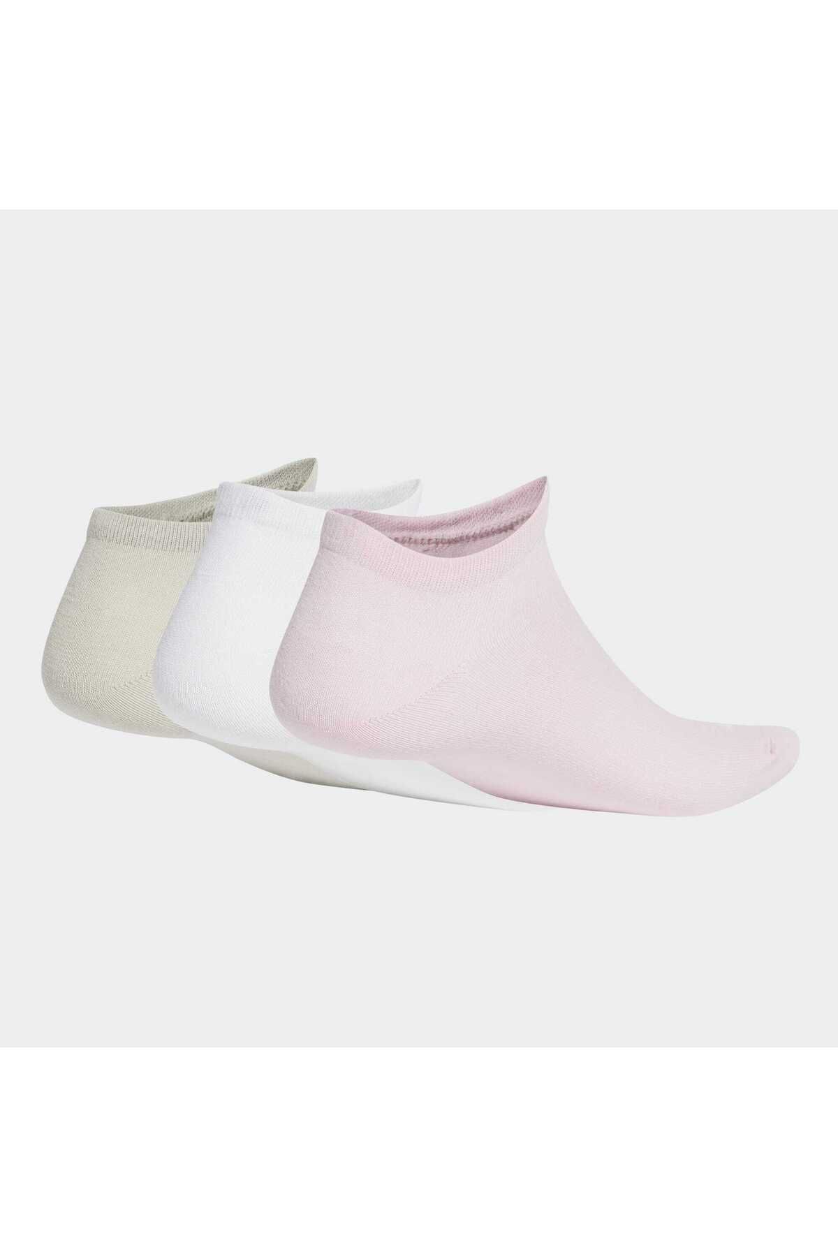 adidas Thin Linear Bileksiz Çorap - 3 Çift