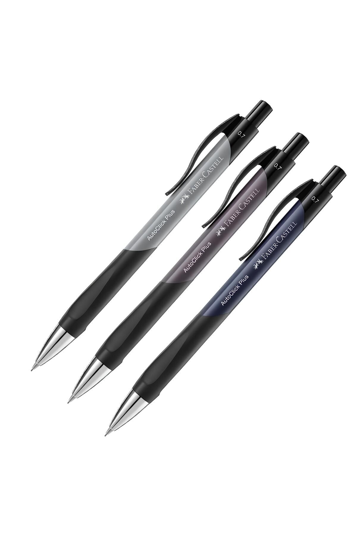Faber Castell Auto Click Plus Versatil Kalem 0.7 3 Adet