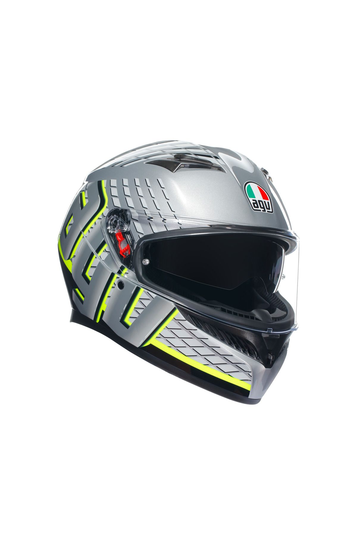 AGV Kask/k3 Mplk Fortıfy Grey Blk Ylw Fluo