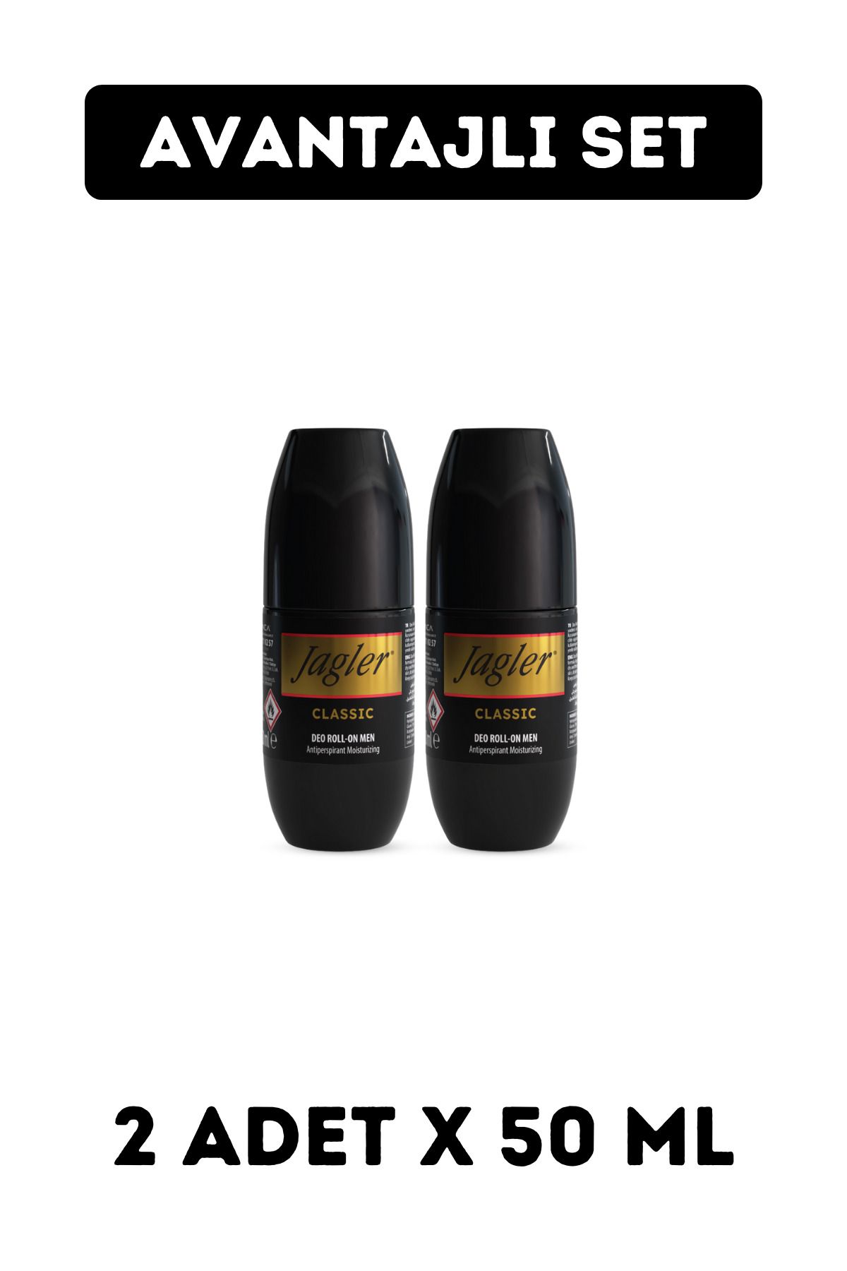 Jagler Rollon Erkek 50 ml X 2 Adet Yeni Ambalaj