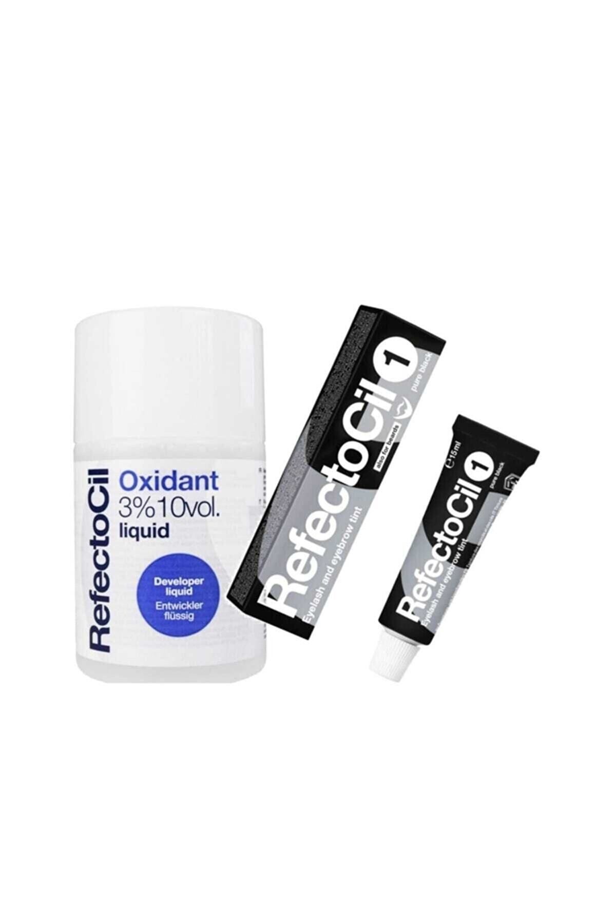 Refectocil Kaş Kirpik Boyası No:1 15 ml Oksidan 100 ml 900387705710910 Yeni Ambalajı Ile