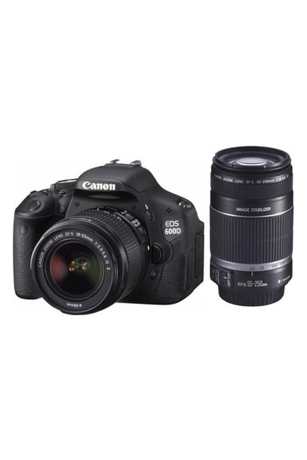 Canon EOS 600D 18-55mm IS II + 55-250mm IS II  DOUBLE KİT