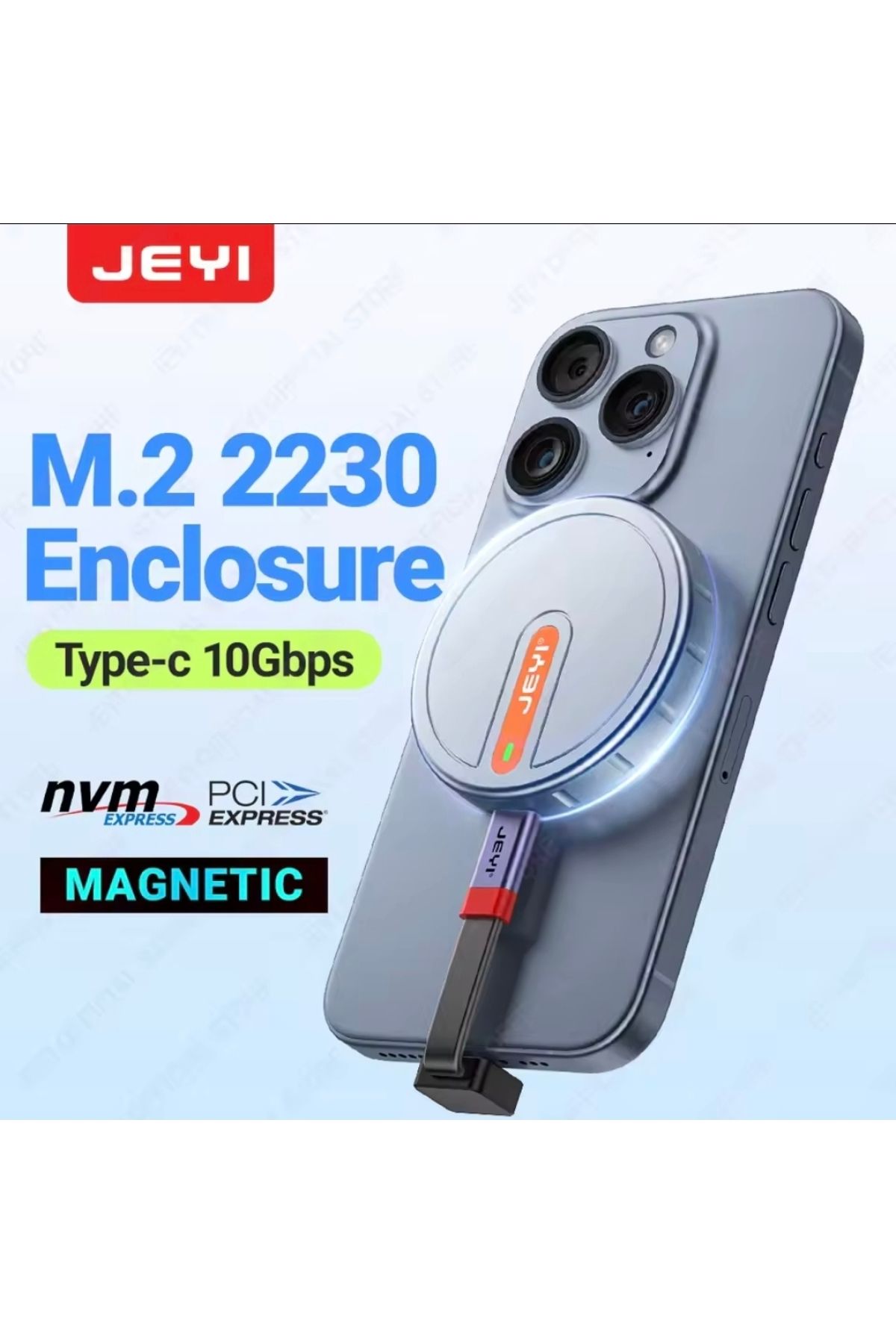 Global JEYI 2230 M.2 Nvme Ssd Kutusu Magsafeli 10Gbps Süper Hızlı Manyetik Telefon Tablet Macbook İpad Lapt