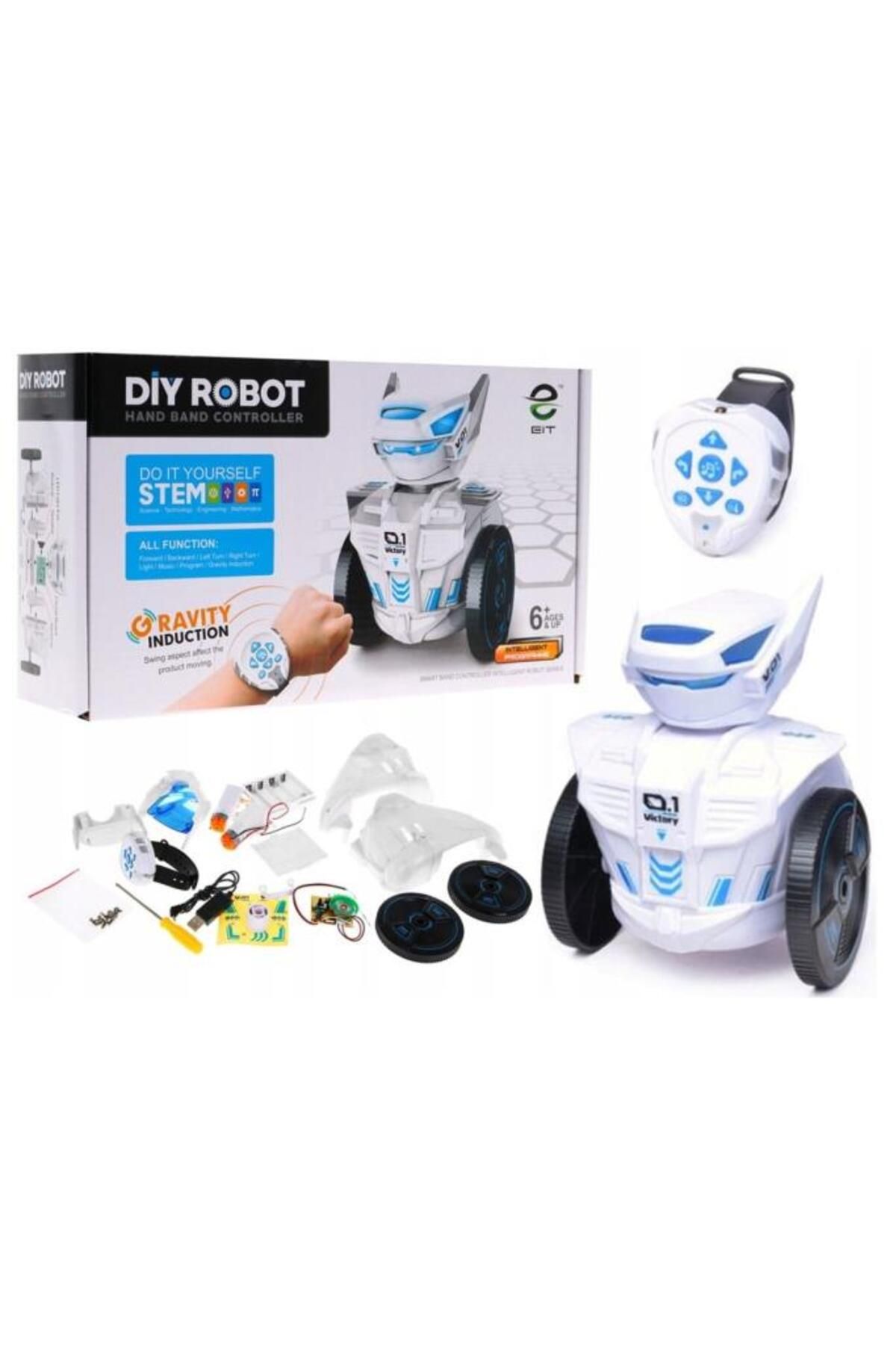 Smartfox Hareket Sensörlü Kendin Yap Oyuncak Robot Şarkı Söyleyen Led Işıklı Saat Şeklinde Uzaktan K