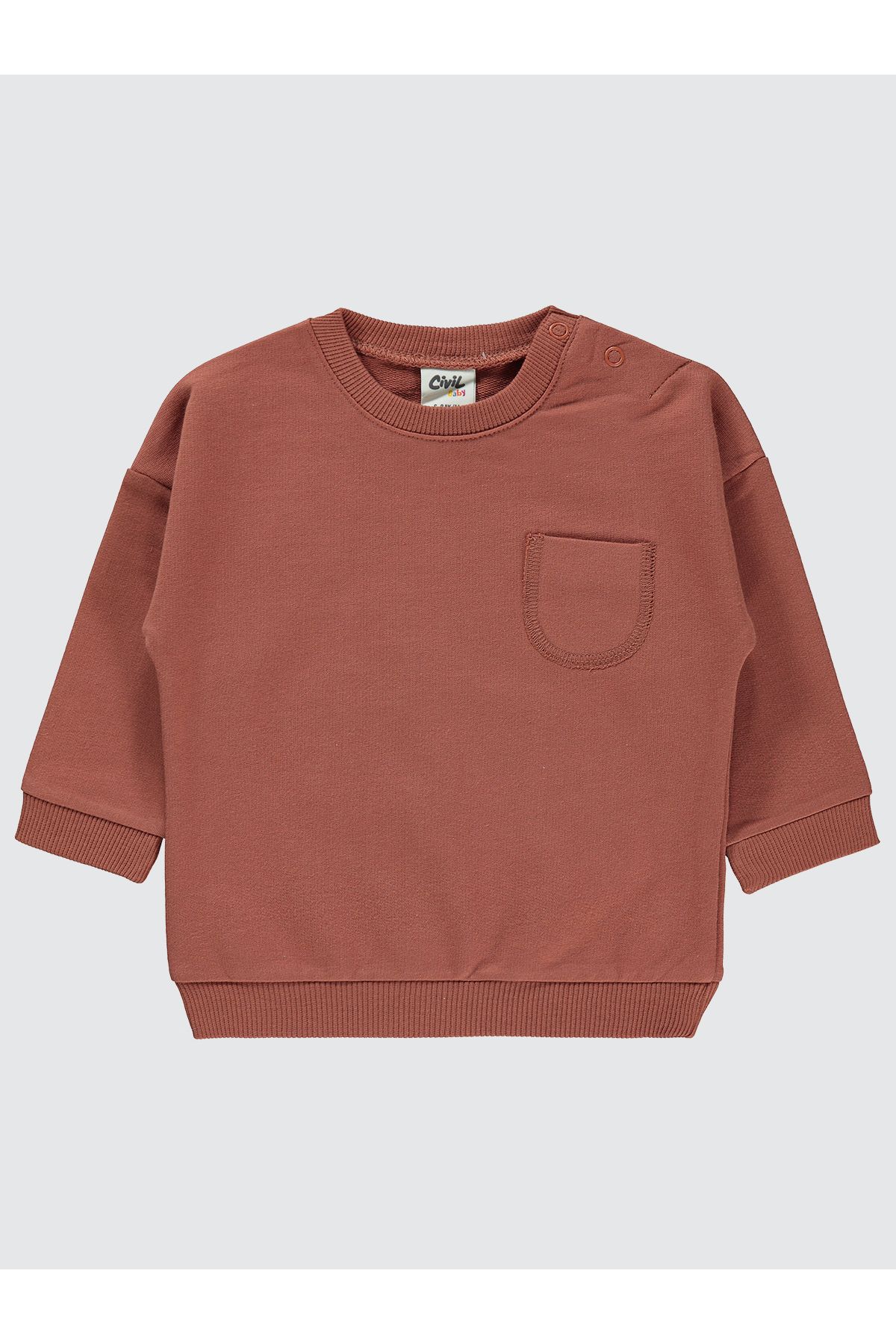 Civil Baby Erkek Bebek Sweatshirt 6-18 Ay Kiremit