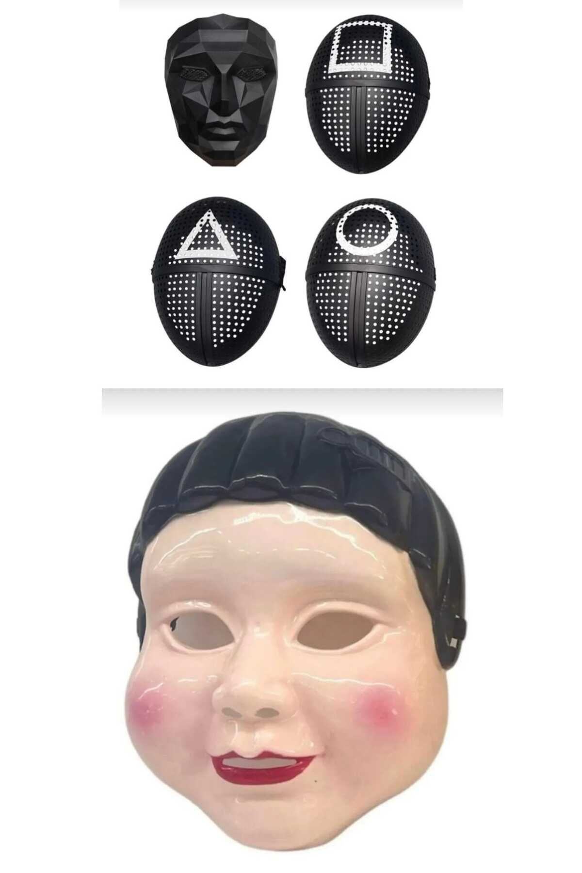 Yağmurella Squid Game 5li Karakter Set Maske