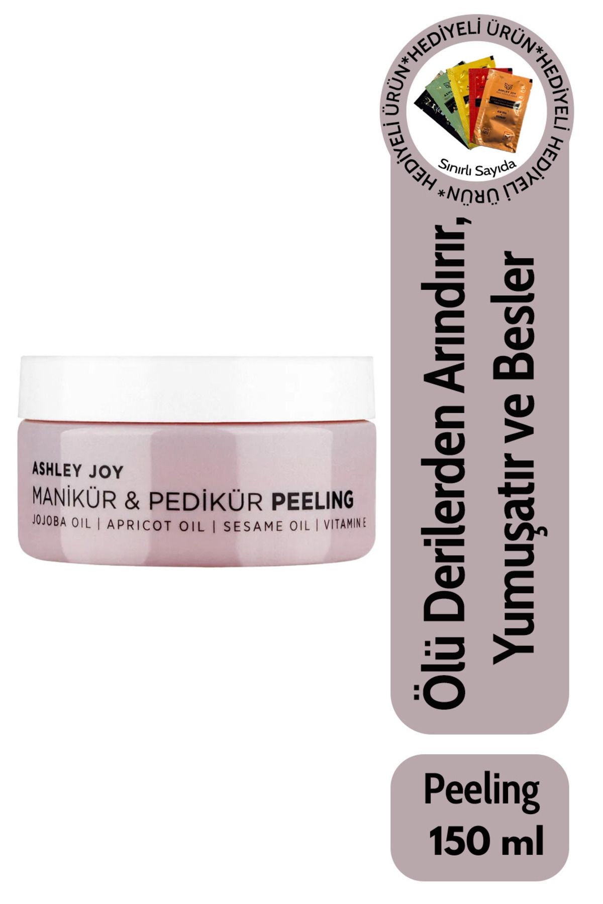 Ashley Joy Kolay Ve Doğal Jojoba,nacinamide,e Vitamini,susam Yağı Içeren Manikür Pedikür Peelingi
