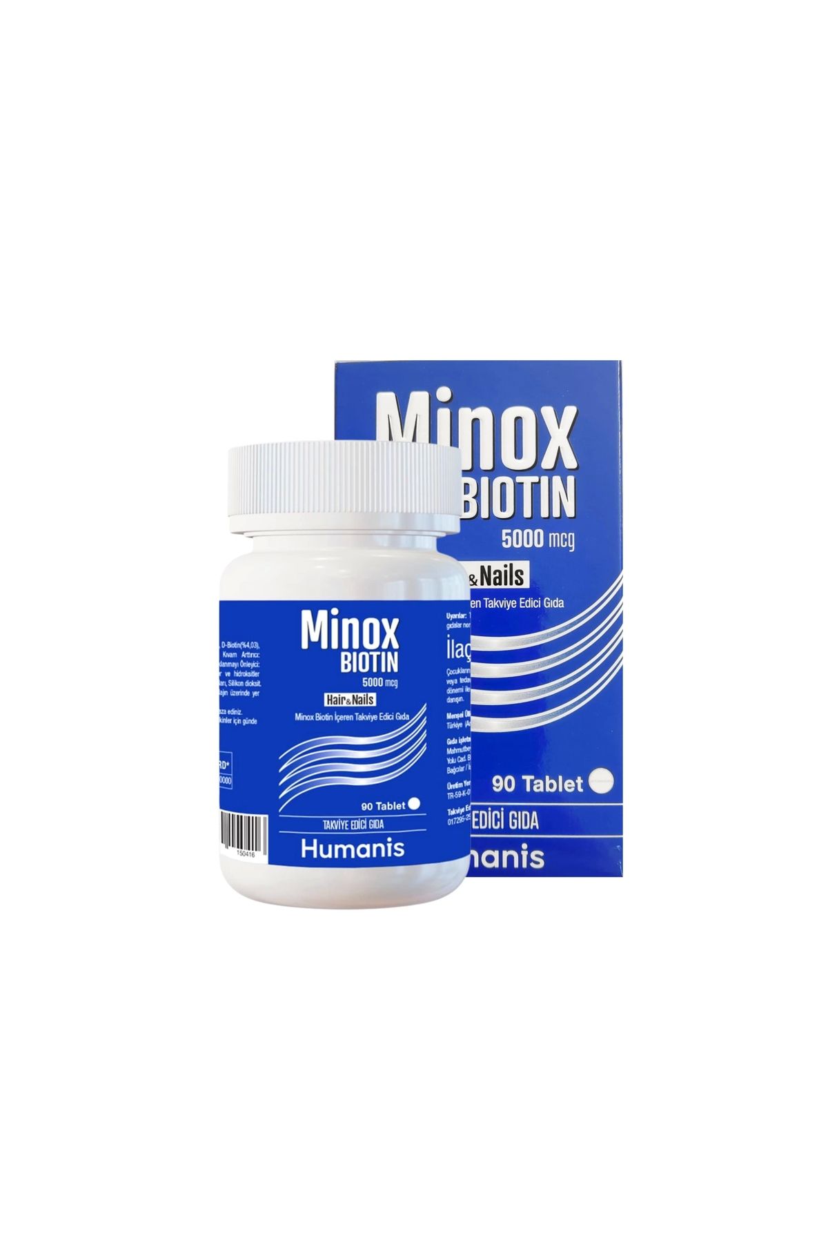 Humanis Hair and Nails Minox Biotin 5000mcg 90 Tablet