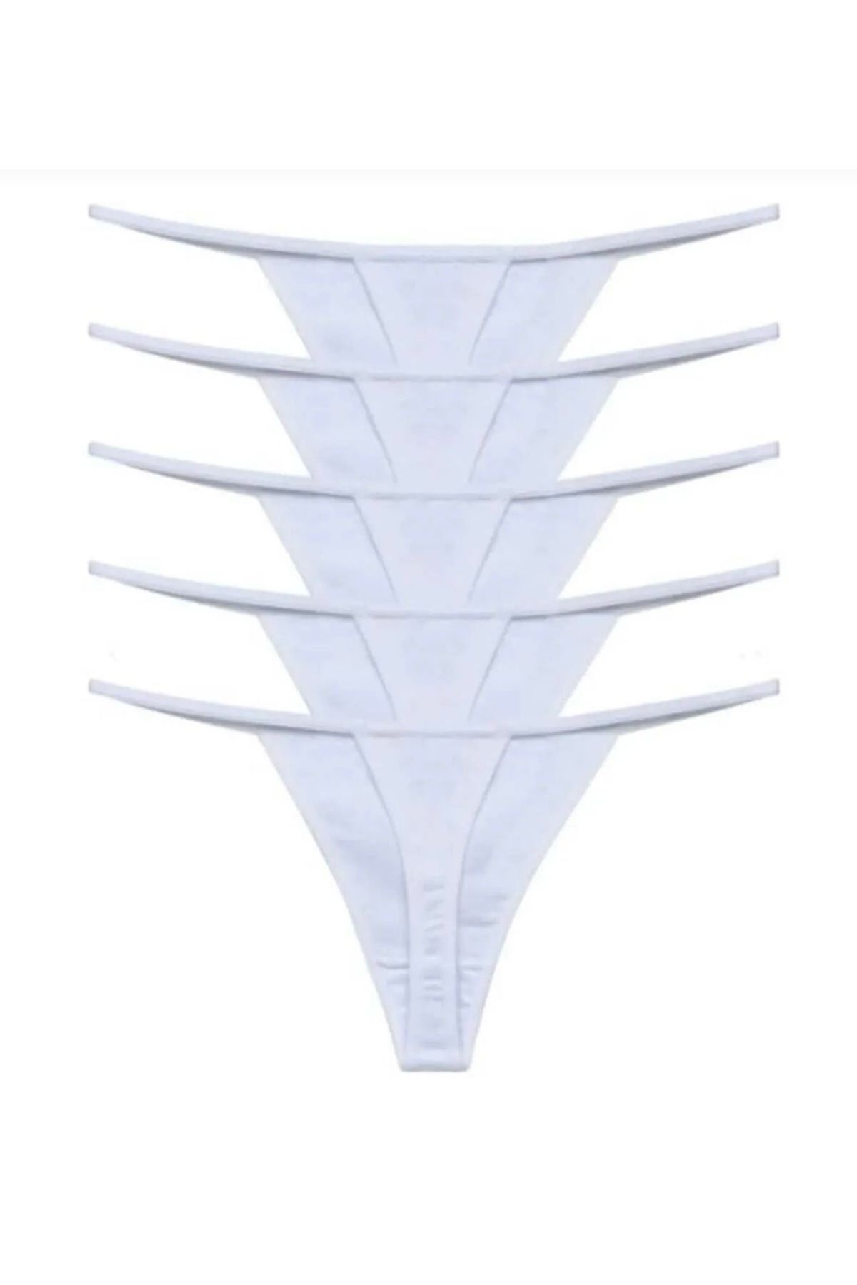 practical house 5 ‘li ip Tanga Beyaz Pamuklu String