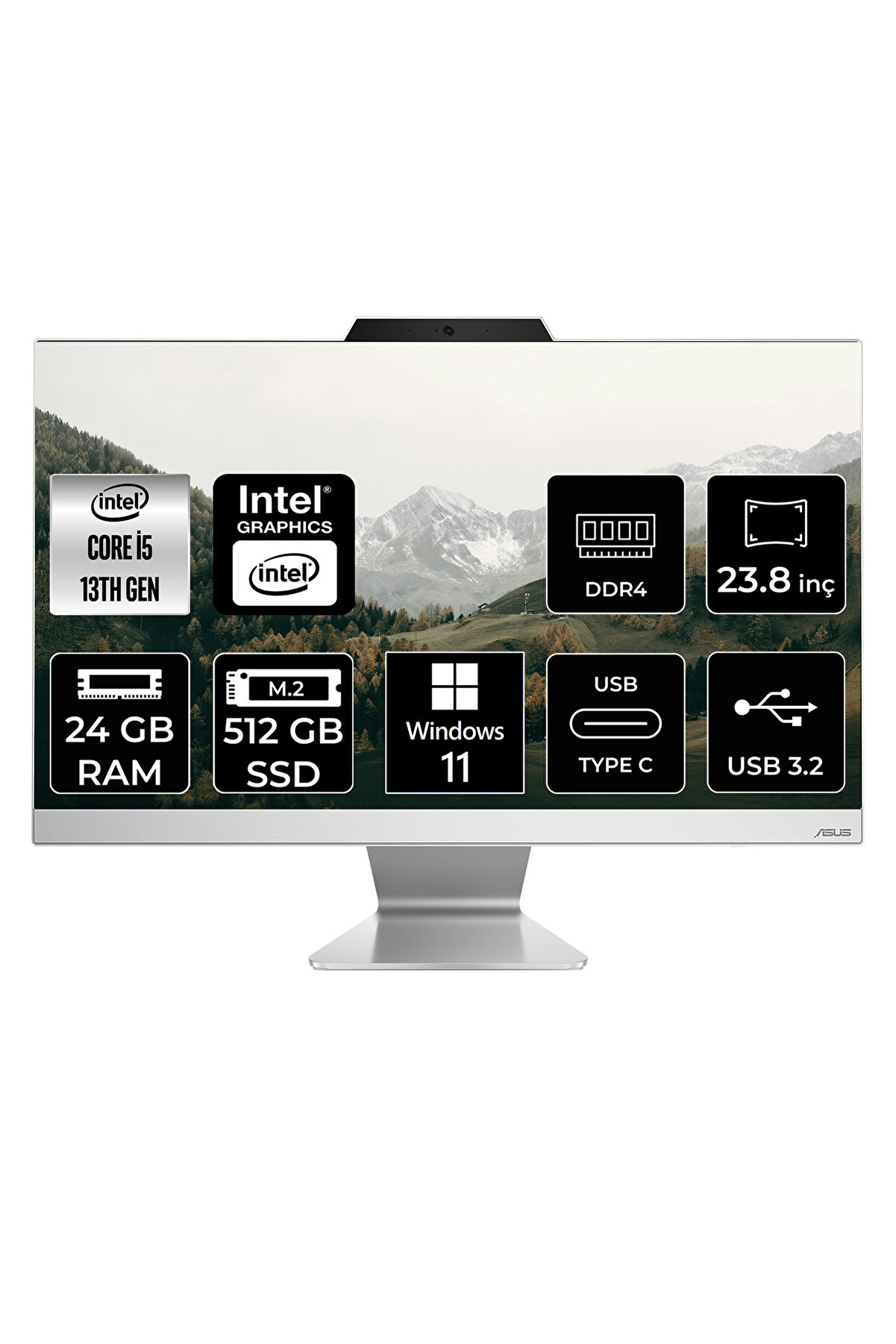 A3402 i5 1335U 24GB 512GB SSD 23.8