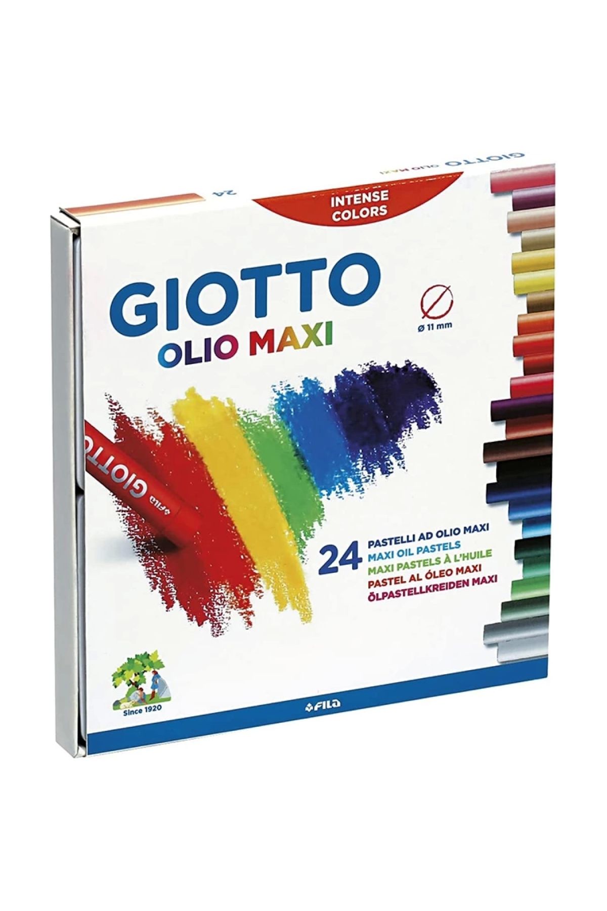 Giotto Olıo Maxı Yağlı Pastel Boya (silindir) 24'lü