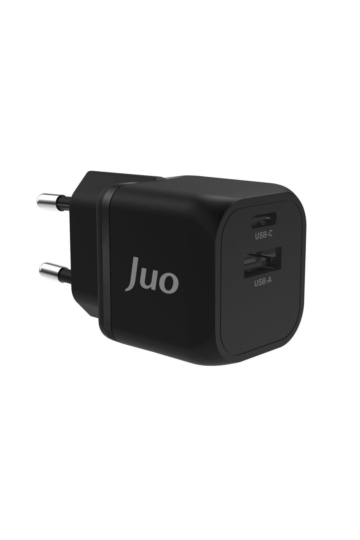 Juo 20w Gan Usb-c Usb-a Şarj Aleti Iphone & Ipad & Android Uyumlu Pd Qc4.0 Type-c Hızlı Şarj Cihaz