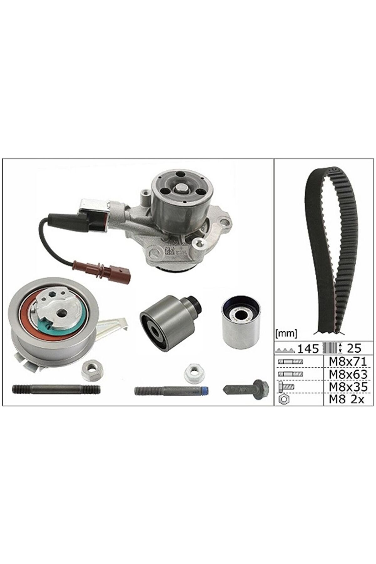 İna Triger Set Soketli Devirdaimli 1.6 Tdi - 2.0 Tdi Motor 04l198119b