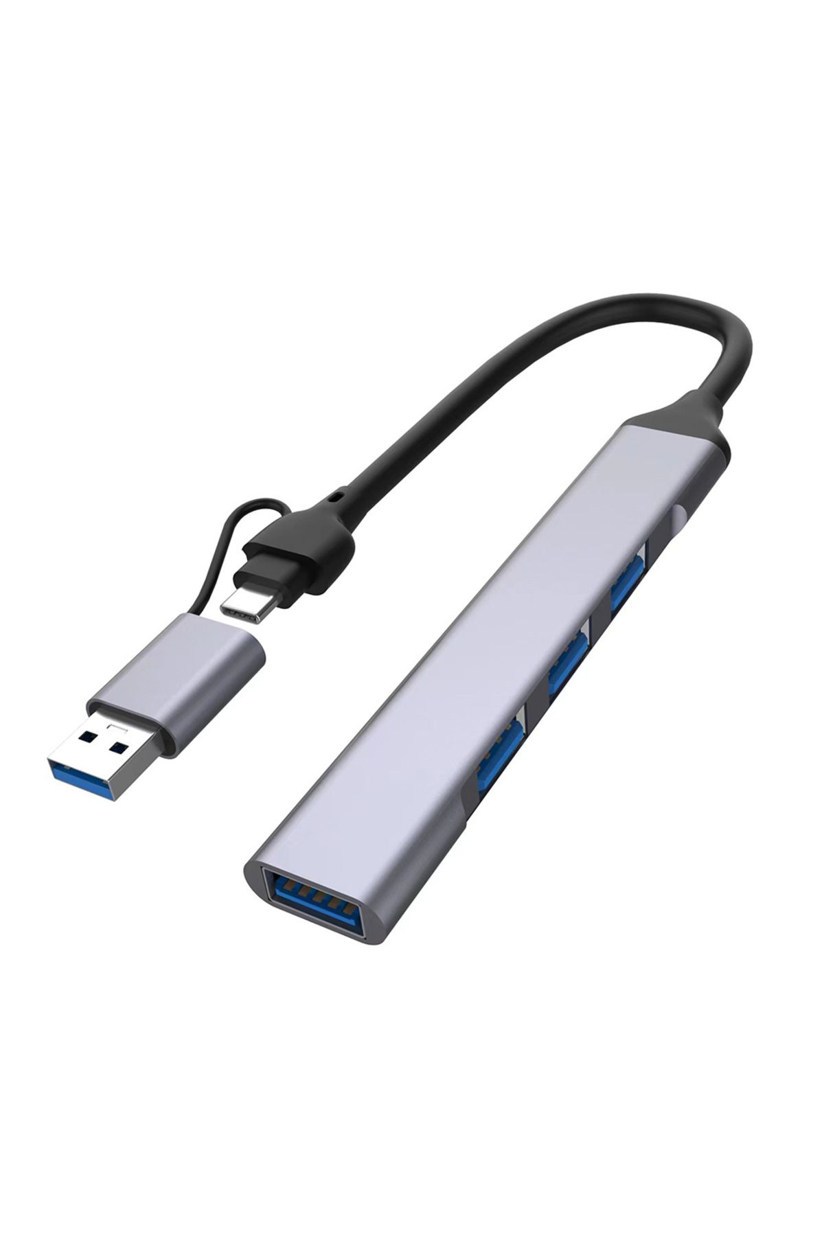 Techmaster Usb 3.0 Type-c 1xusb 3.0 3xusb 2.0 Hub Otg Çoğaltıcı Uca9701
