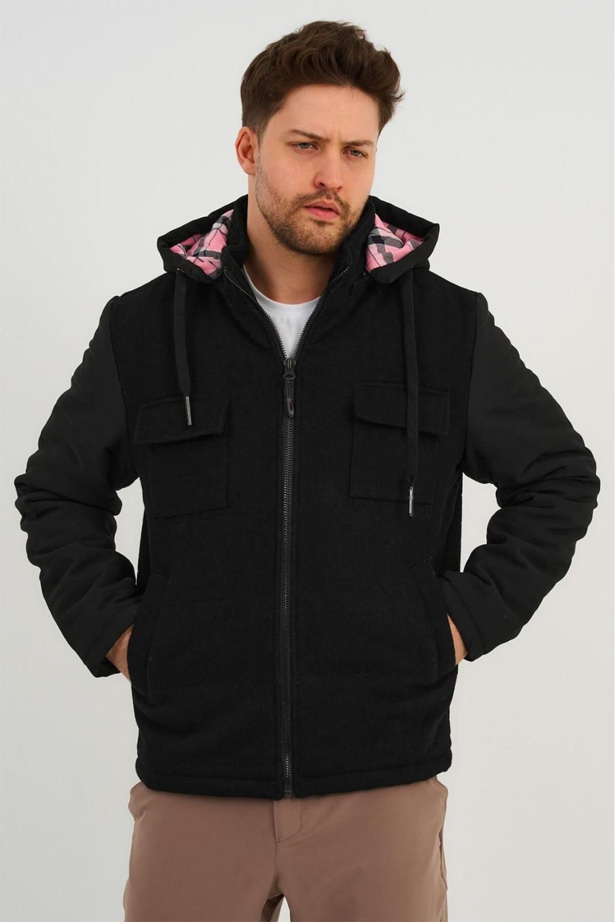 ALEXANDERGARDI Kapüşonlu Yünlü Mont (E20-379401)