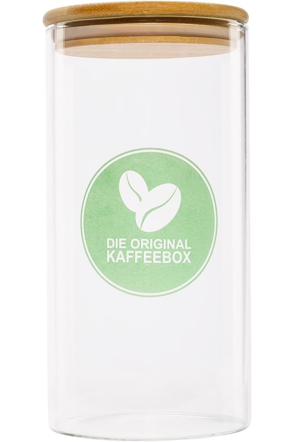 QuickStoq Die Original Reiswaffelbox Cam Kahve Kutusu, Kahve Saklama, Kahve Çekirdeği 500gr