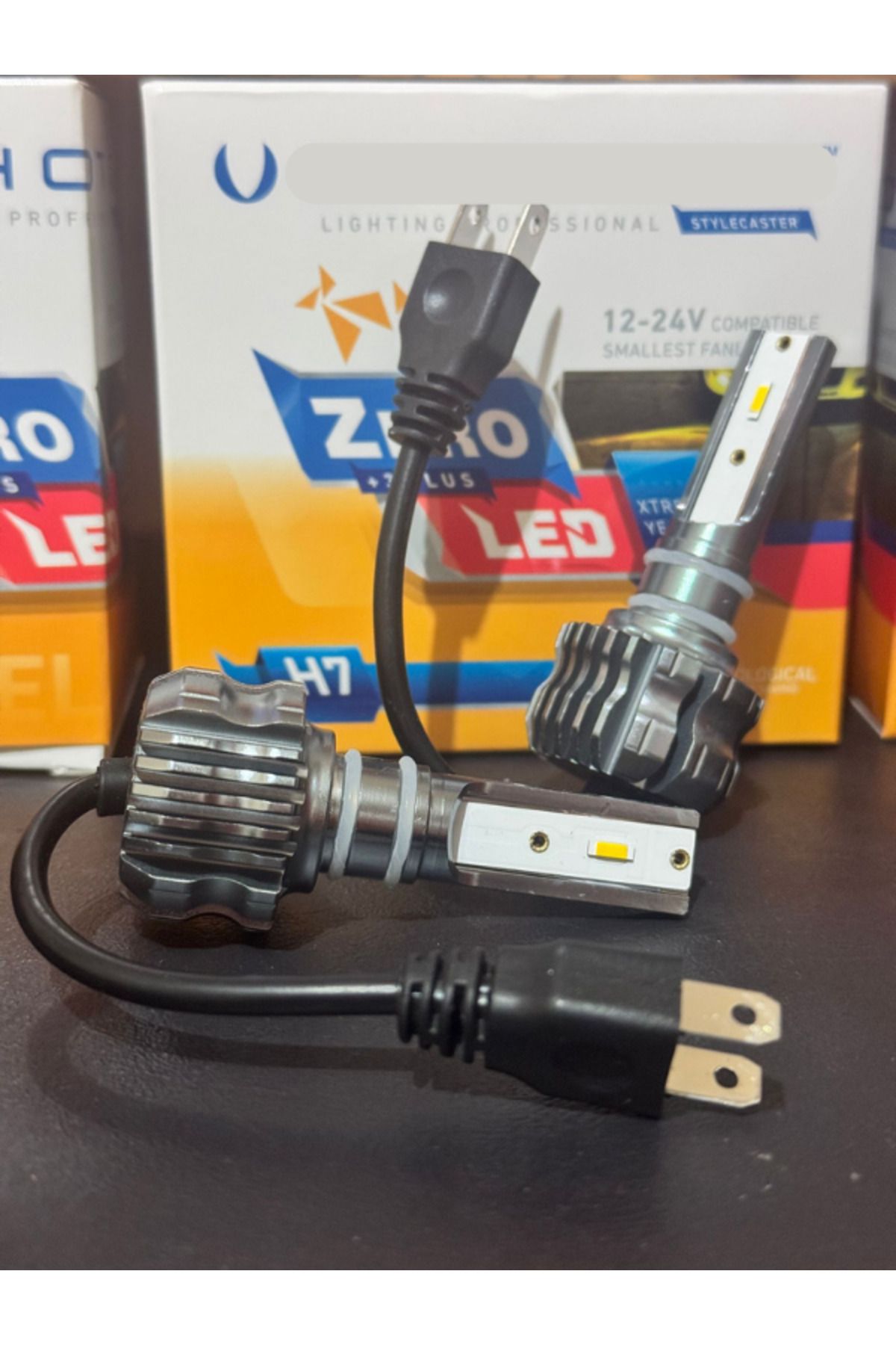 derin car design H7 Xenon Zero Plus Serisi Limon Sarı Ultra Güçlü 12-24 Volt Sis-Far Ampulü