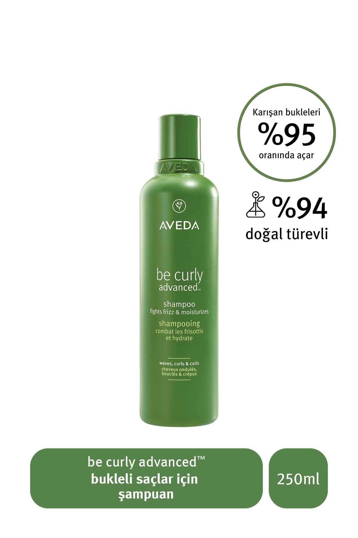 Aveda be curly advanced bukleli saçlar için şampuan 250 ml