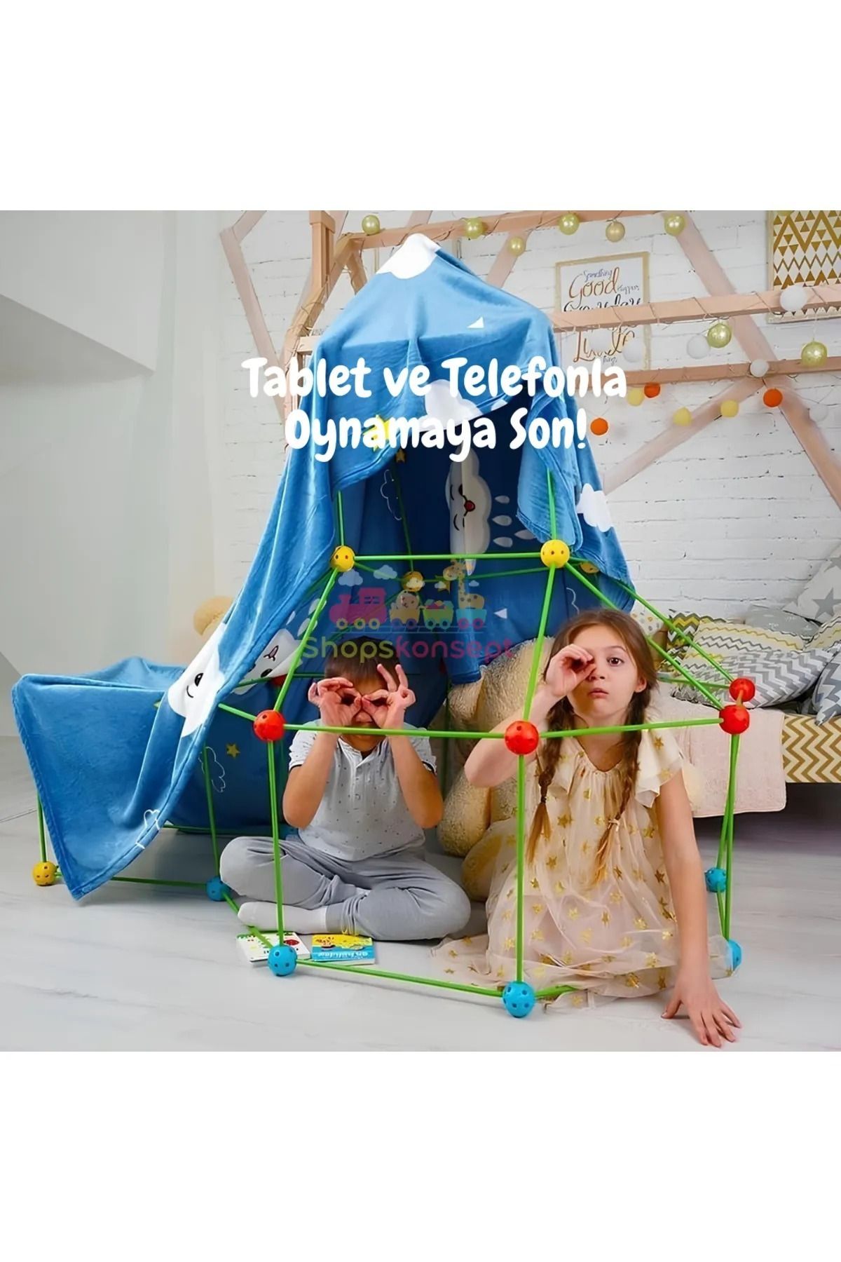 Gepettoys 200 Parça Zeka Geliştiren Eğitici Oyuncak Oyun Çadırı