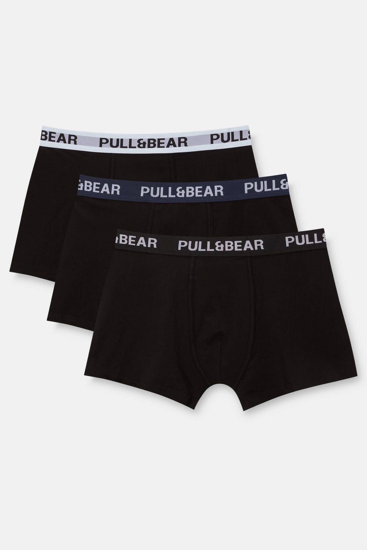 Pull & Bear 3'lü logolu boxer seti