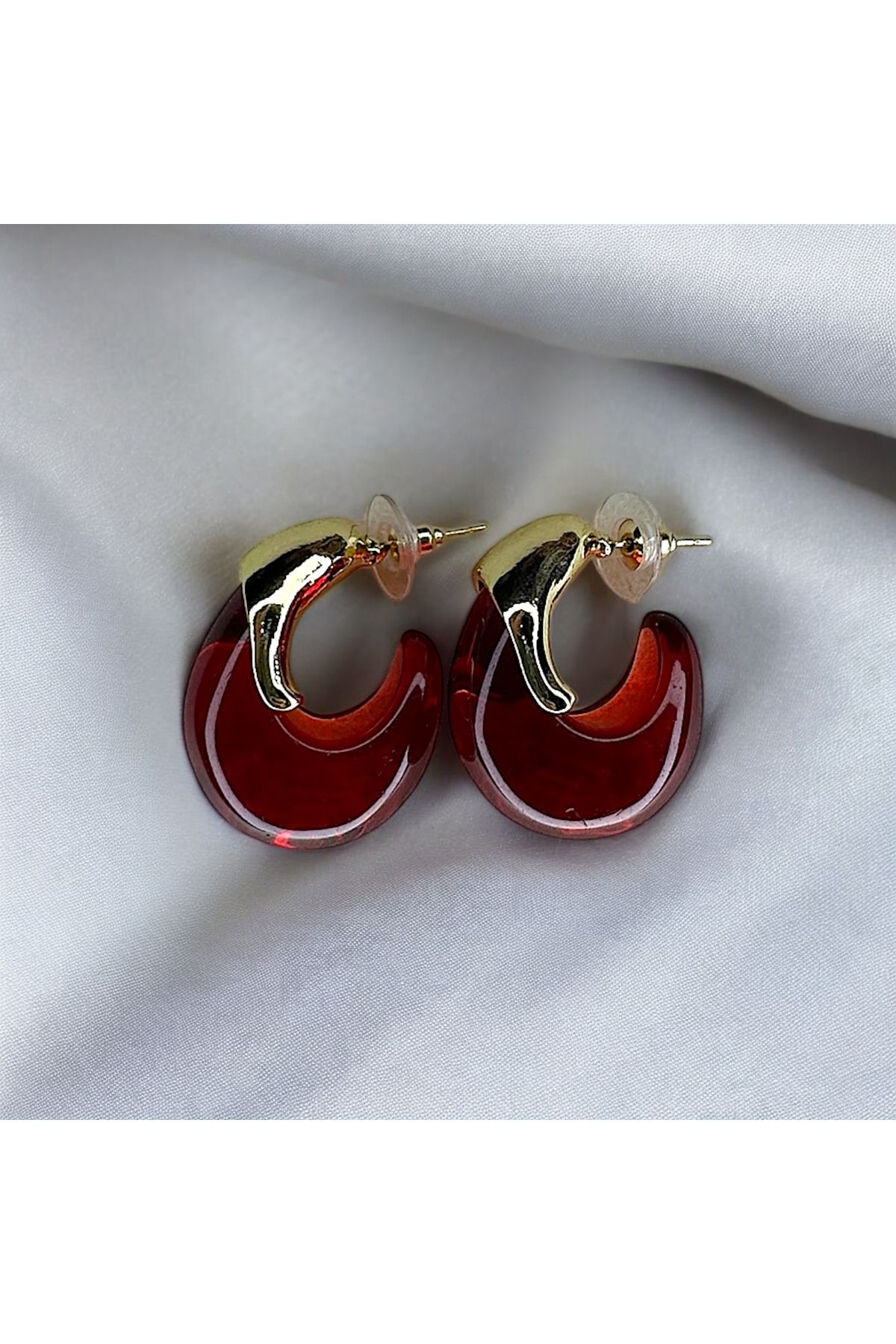Medacollectionn Red Bubble Küpe