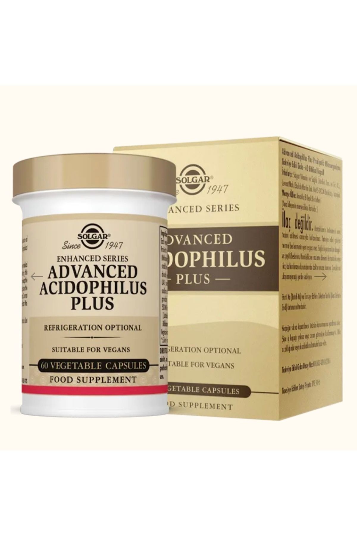 Solgar Advanced Acidophilus Plus 60 Kapsül
