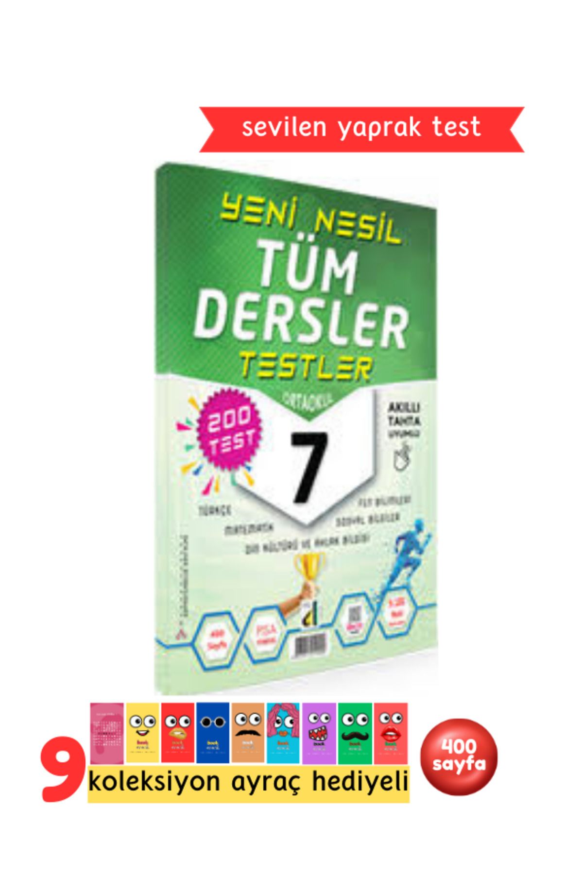 Damla Yayınları 7. Sınıf Yeni Nesil Tüm Dersler Yaprak Test, Pisa Soruları, 400 Sayfa, 200 Test, Akıllı Tahta Uyumlu