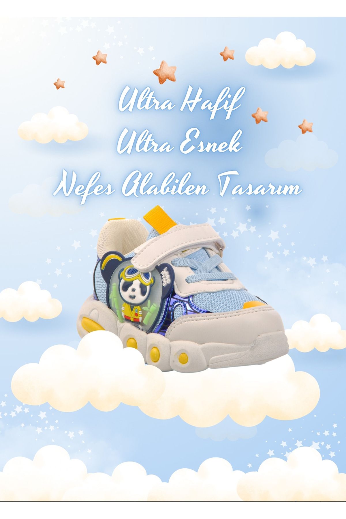 AYAKMOD Peter-b Mavi Esnek Hafif Bebek Spor Ayakkabı