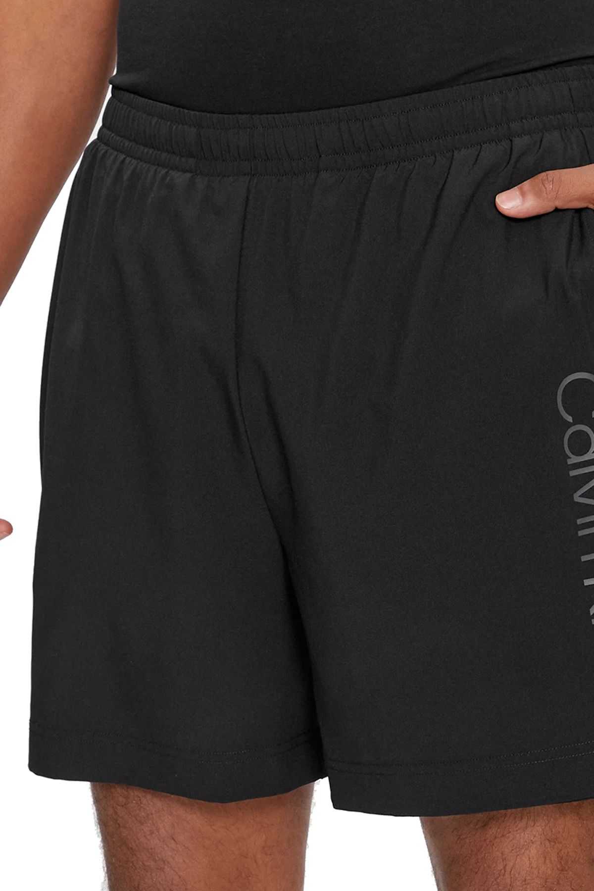 Calvin Klein Siyah Erkek Lastikli Bel Şort 00GMS4S839BAE-WO - 2IN1 SHORT 5