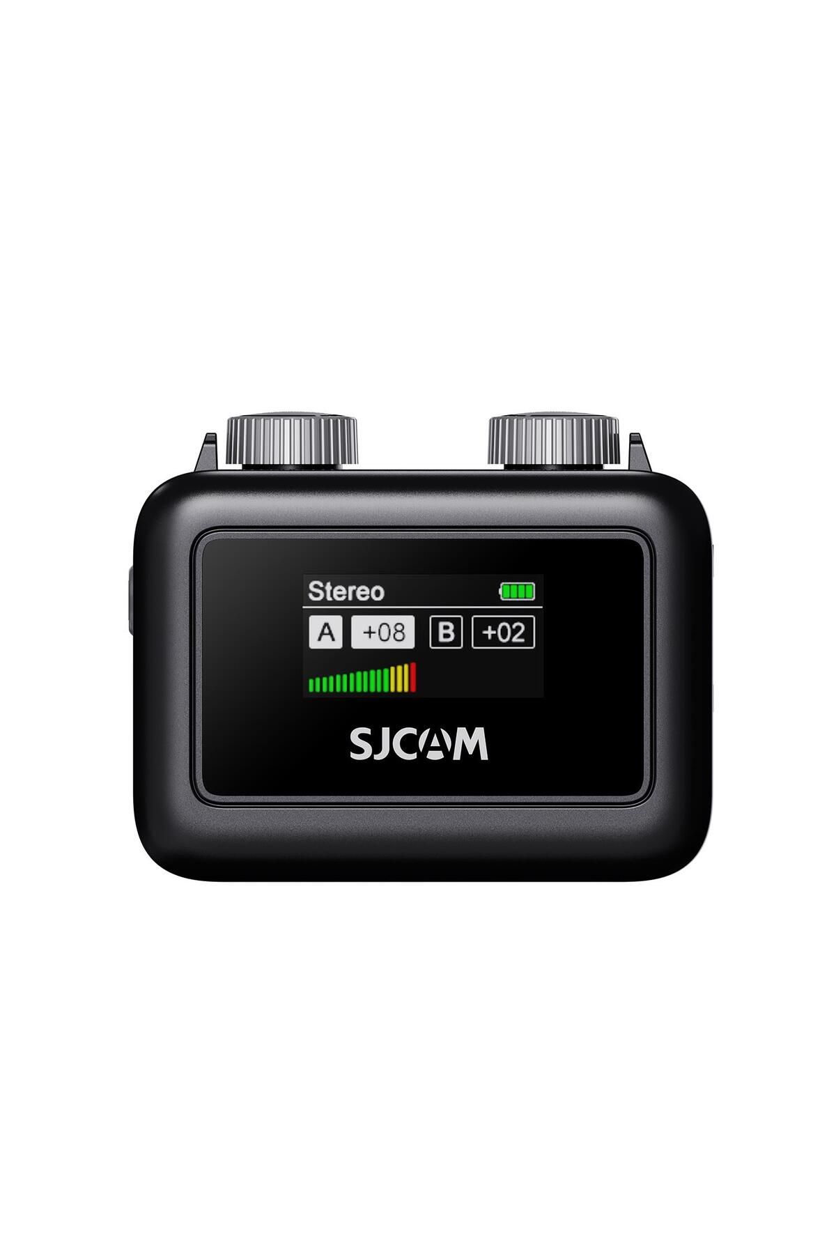 SJCAM M1 Profesyonel Kablosuz Yaka Mikrofonu (1TX 1 RX) 100db Tek Vericili Gürültü Engelleyici (s