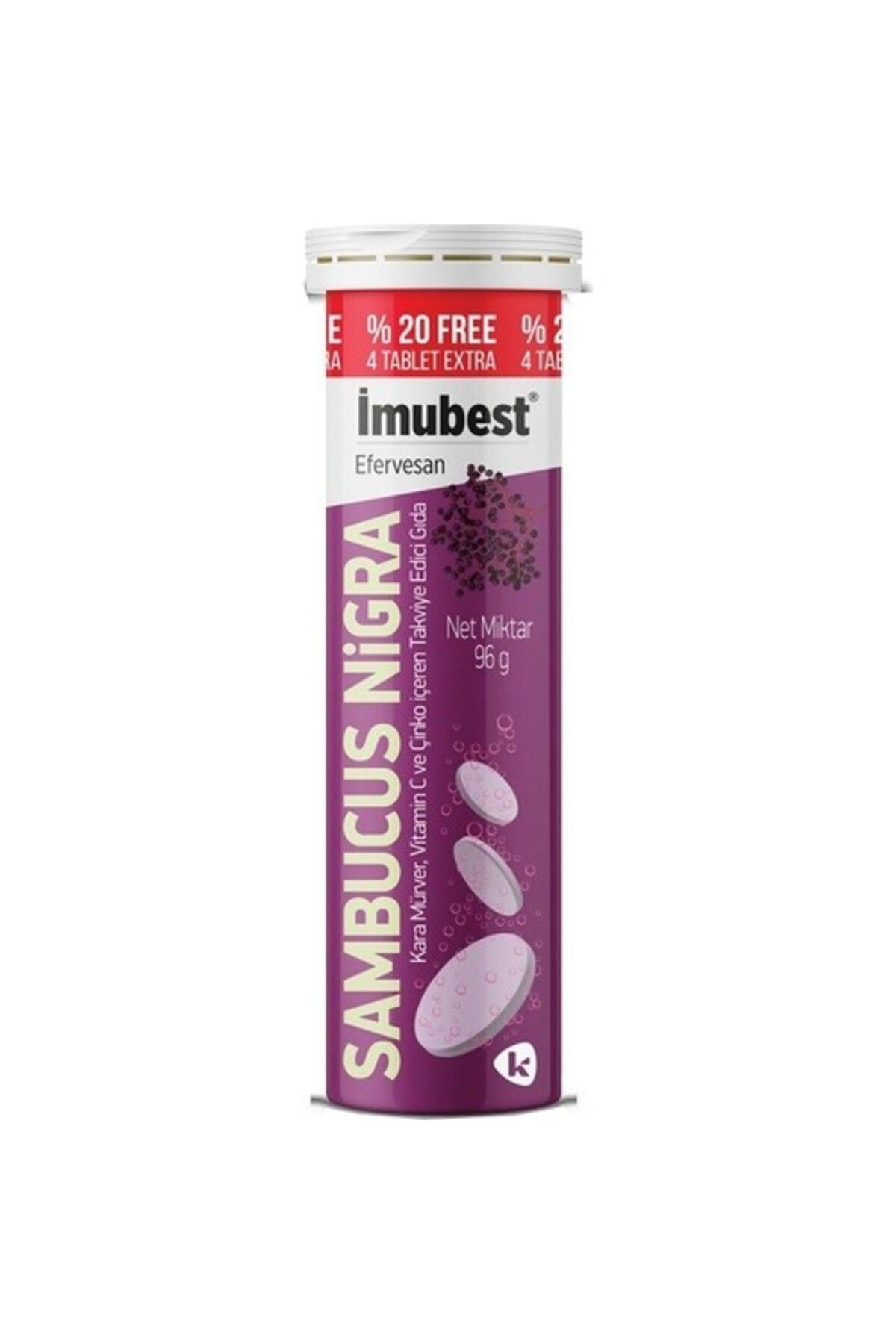 imubest İmubest Sambucus Nigra Vitamin C Çinko 24 Efervesan Tablet