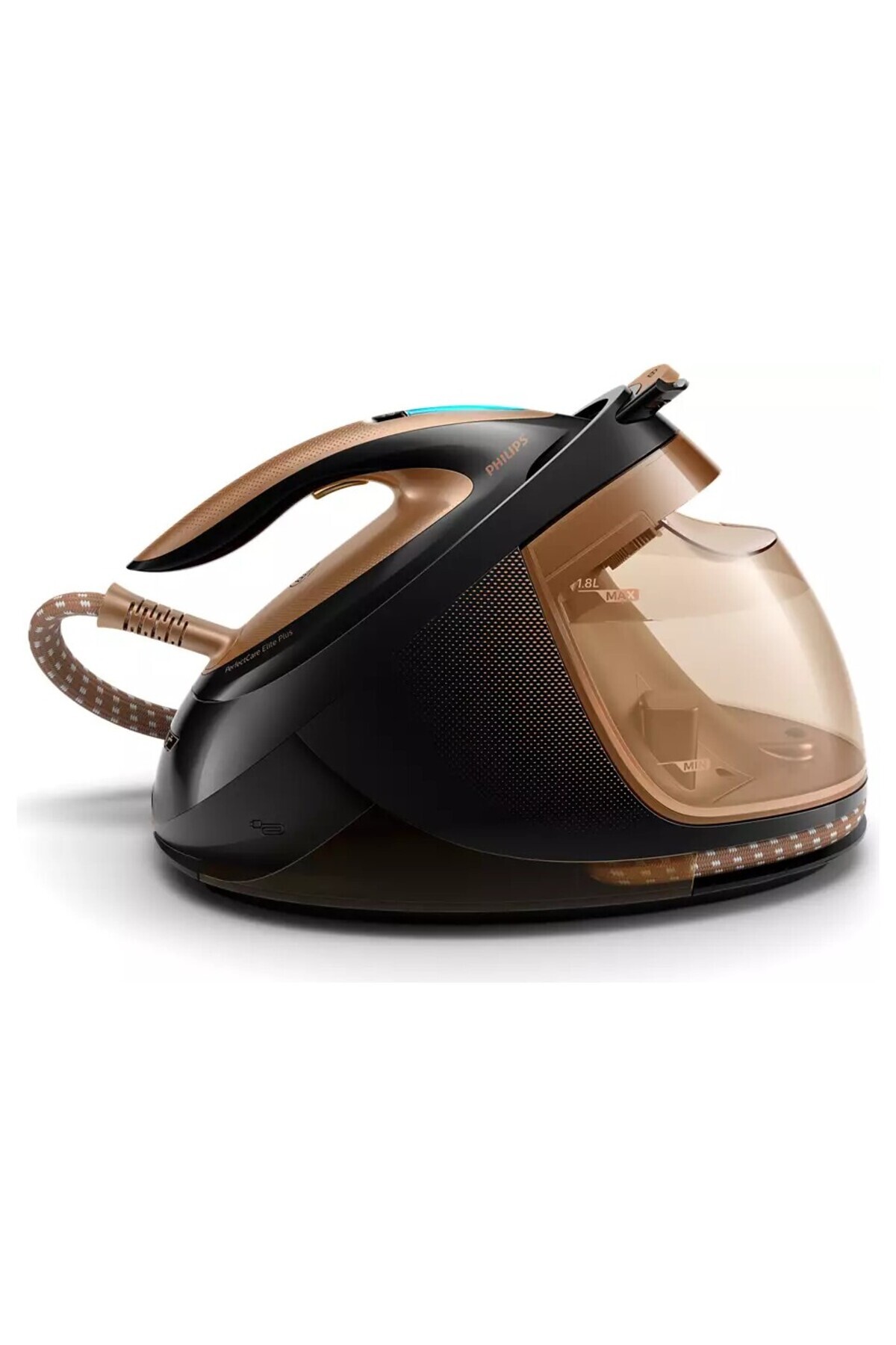 PerfectCare Elite PlusBuhar Kazanlı Ütü, 2700 W, 8 Bar Basınç, 165 g/dk Şok Buhar, 1.8 L Hazne,