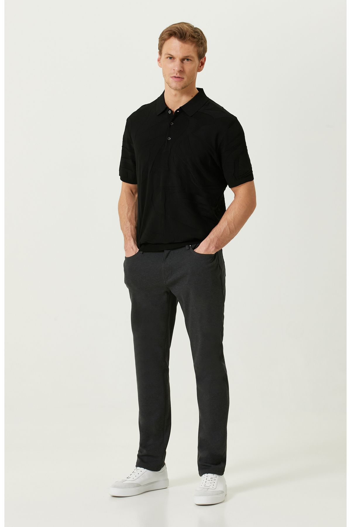 Network N-tech Antrasit Örme Casual Pantolon