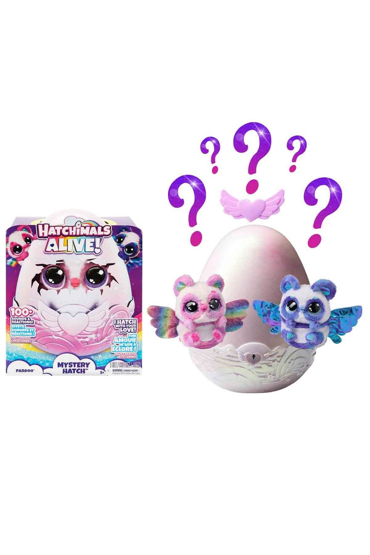 Hatchimals Sesli ve Işıklı Hatchimals Alive Mystery Hatch Pandoo İnteraktif Peluş Sürpriz Yumurta