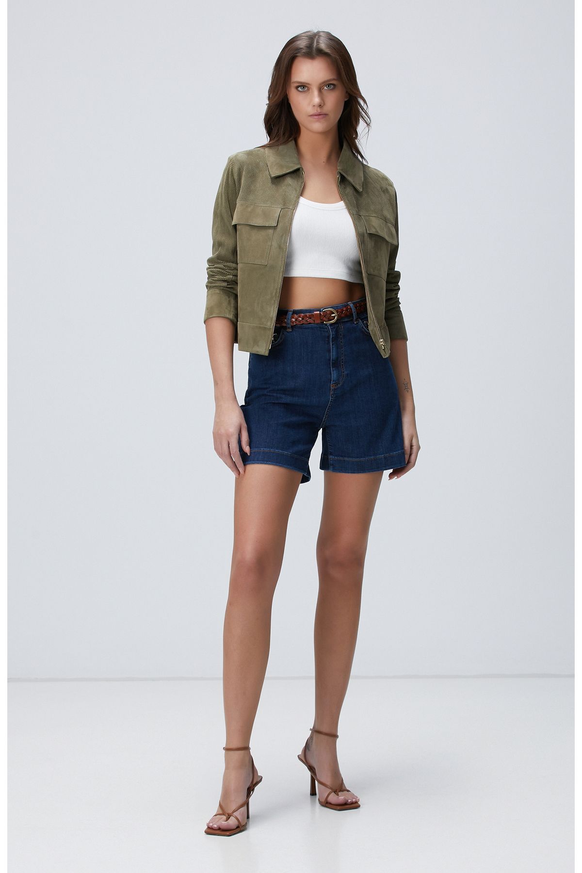 Network Indigo Denim Şort