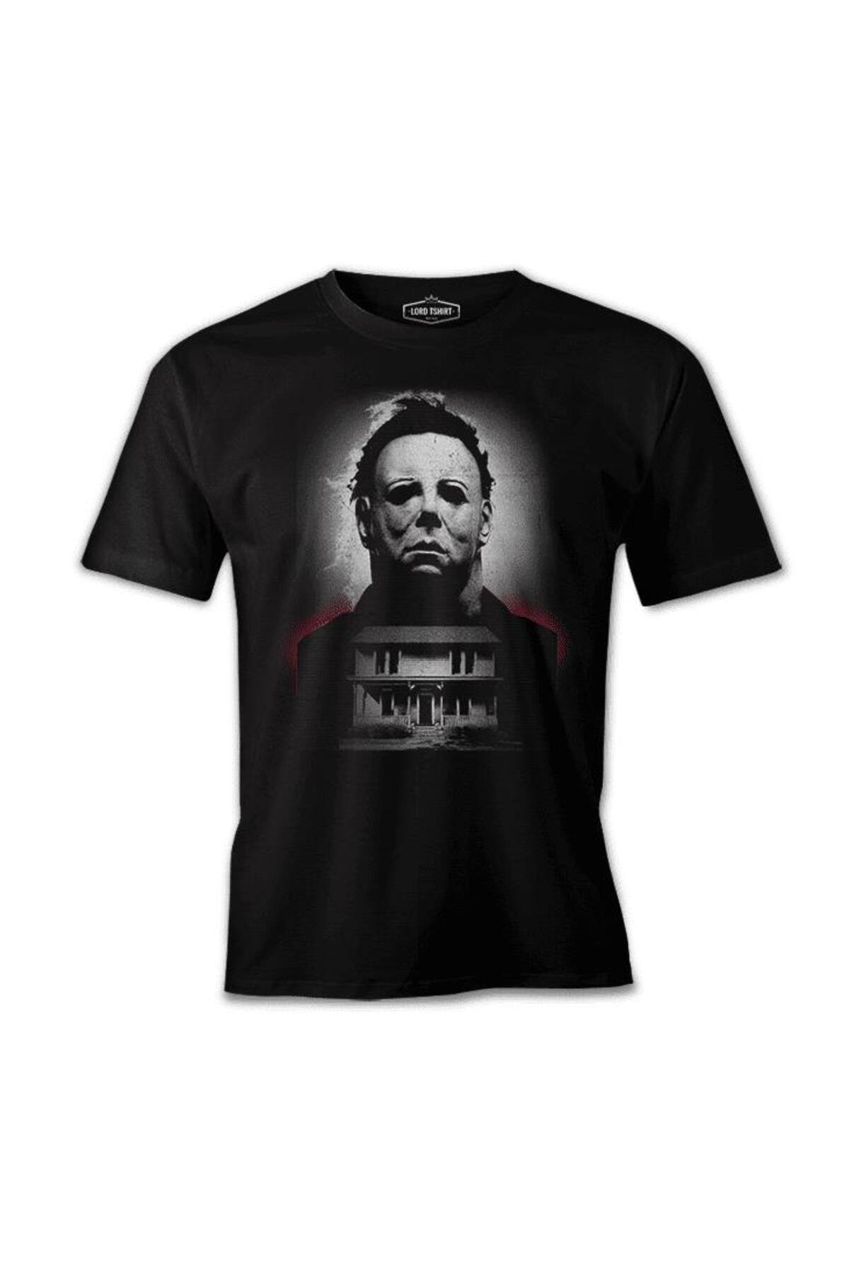 Lord T-Shirt Michael Myers - Korku Evi Siyah Erkek Tshirt