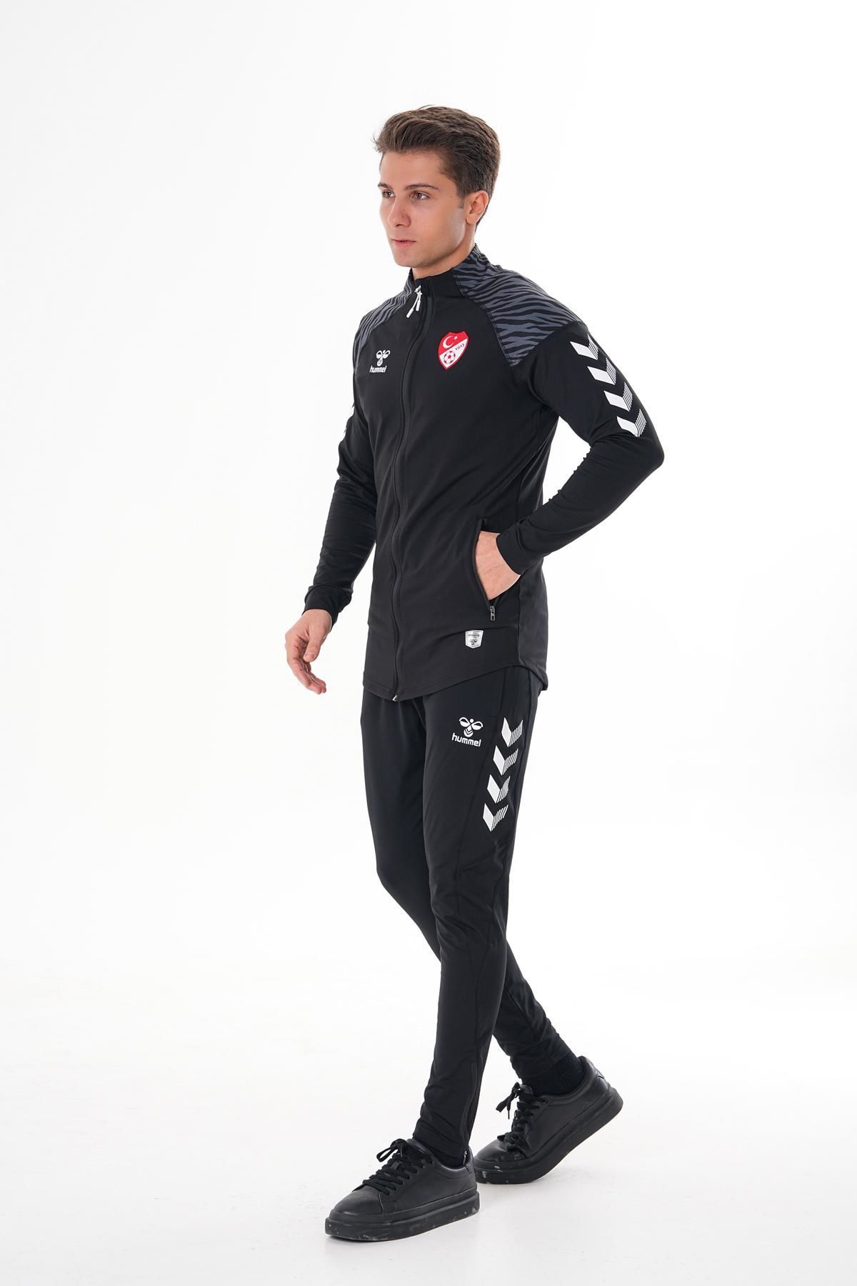 hummel TAKIM, TFF HAKEM DERS VE KAMP EŞOFMAN TAKIMI Siyah, ALT VE ÜST-XL