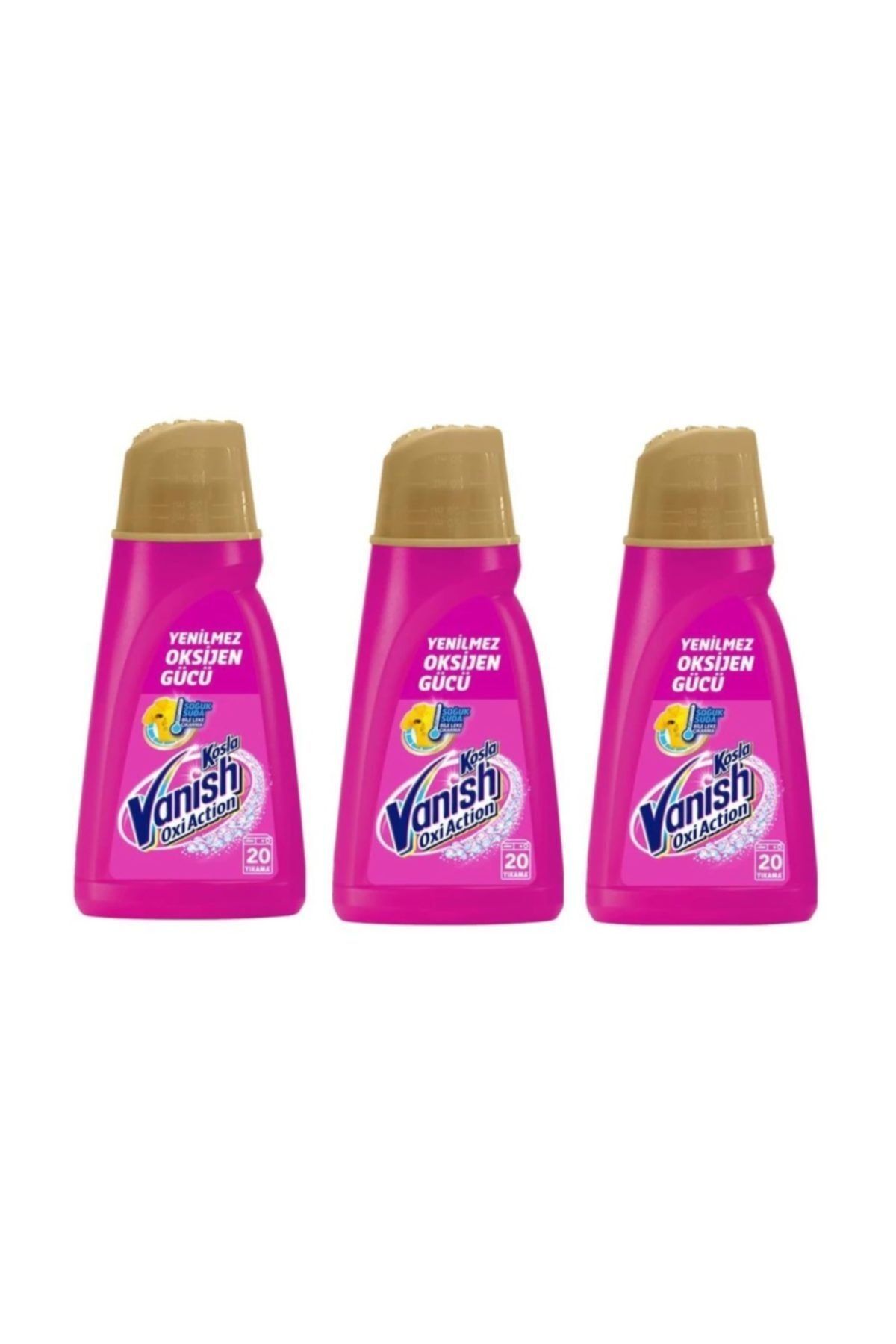 Vanish Kosla Gold Çamaşır Leke Çıkarıcı Sıvı 1000 ml Renkliler Için X 3 Adet