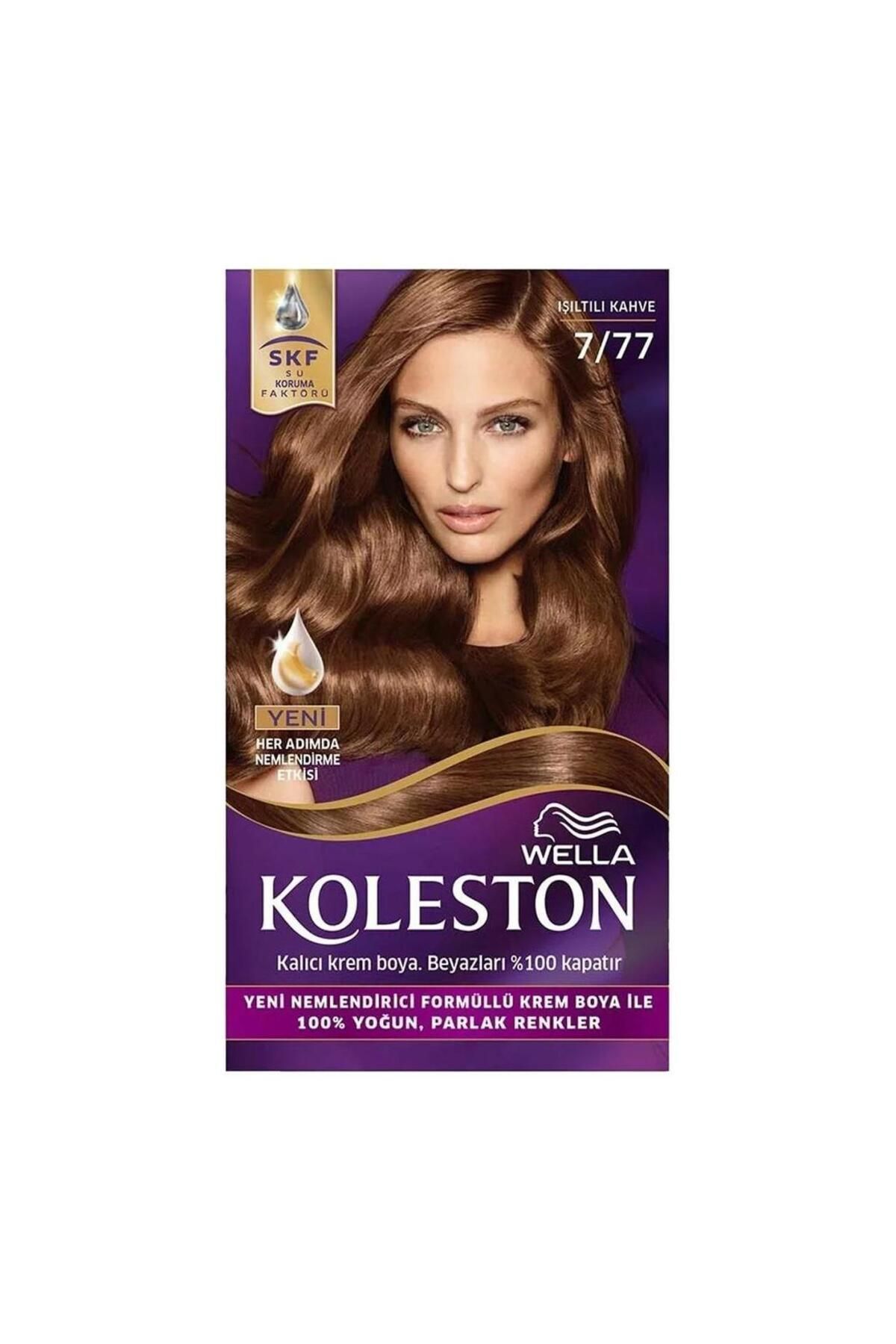 Wella Koleston Kit Saç Boyası 7/77 Işıltılı Kahve